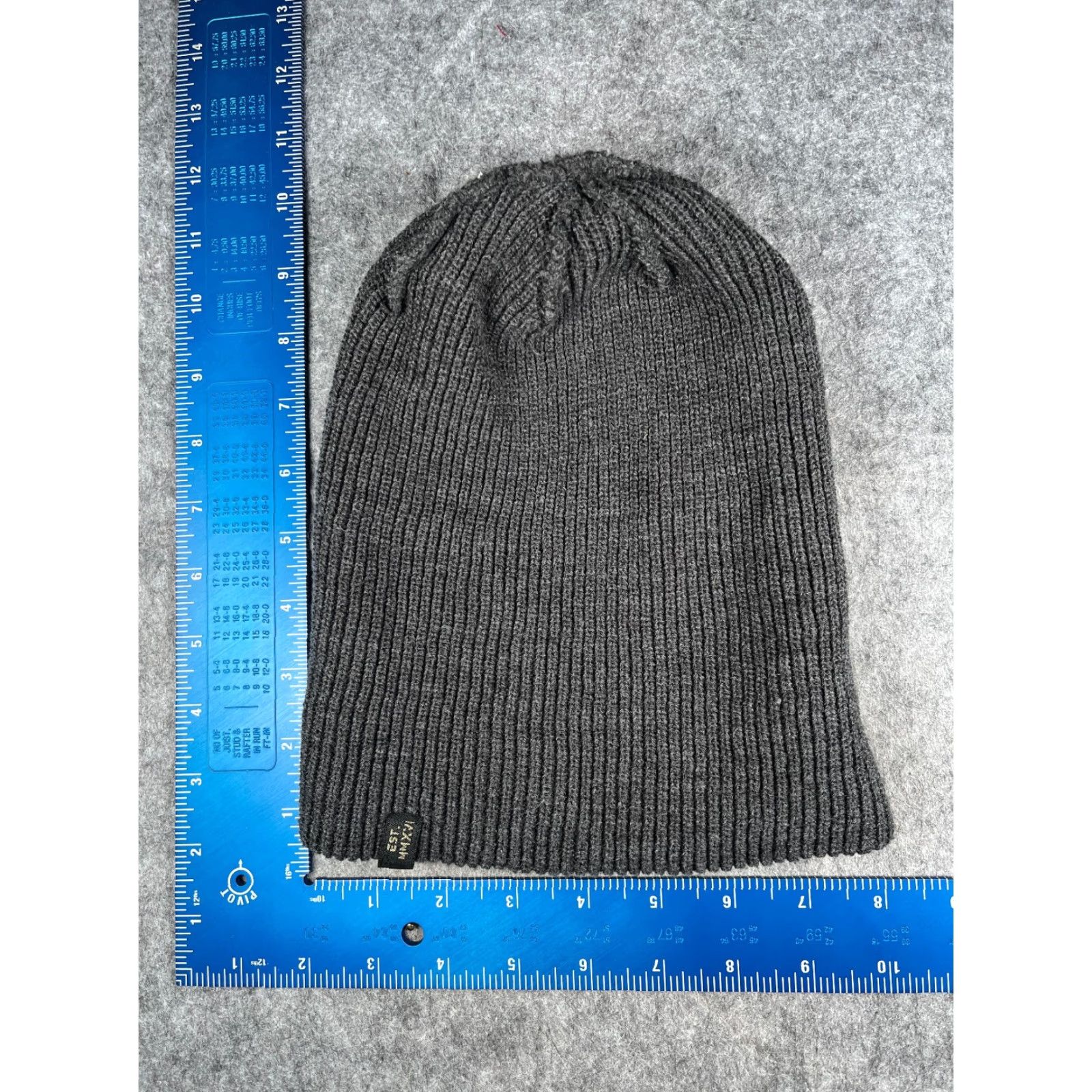 Vintage Yupoong Beanie Adult One Size Gray Knit 100% Acrylic Hat Unisex Adults Beanie Winter Outdoor Ski Mens Women s Size ONE SIZE - 5 Thumbnail