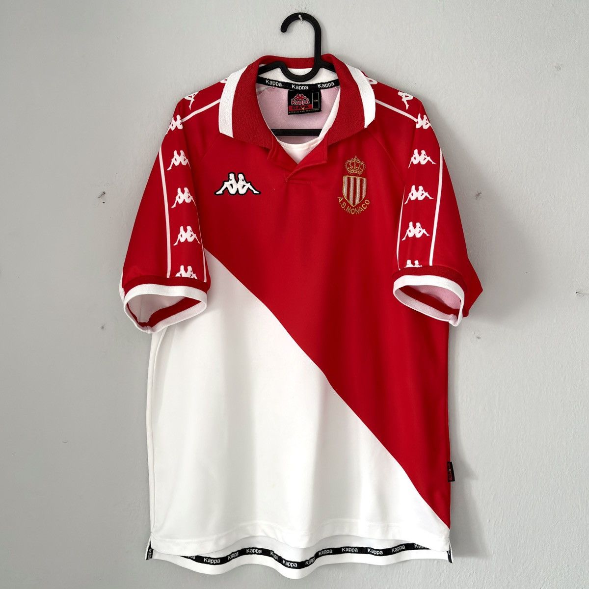 Kappa × Vintage 2000 2001 Monaco France Kappa Vintage Retro Soccer Jersey AS Size US L / EU 52-54 / 3 - 3 Thumbnail