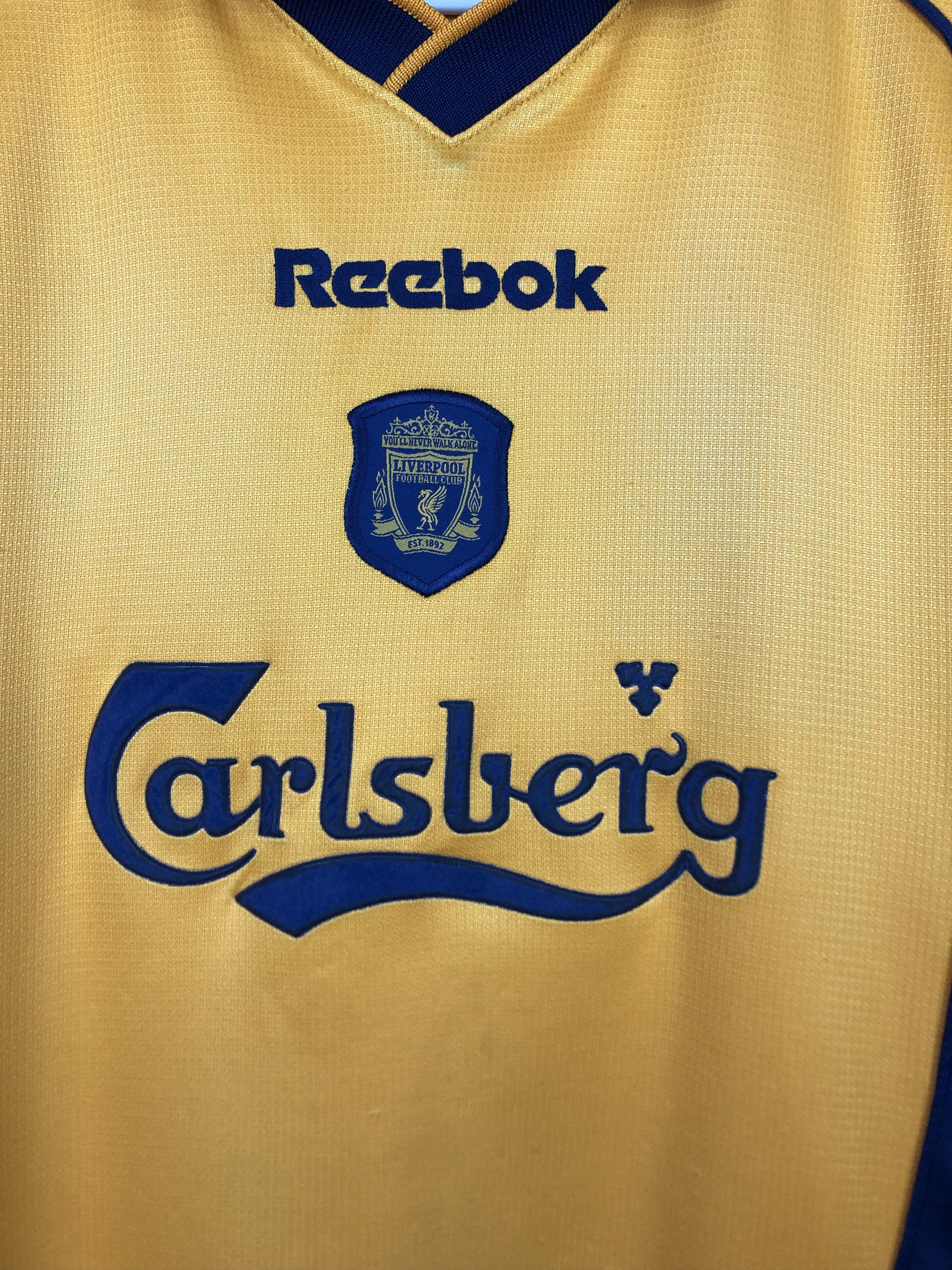 Vintage Liverpool football shirt 2000 Soccer Long Sleeve Jersey Size US S / EU 44-46 / 1 - 3 Thumbnail