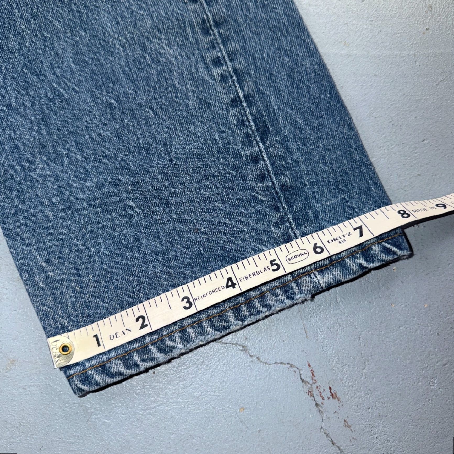 Levi's Levi's 501 Vintage Jeans Straight Regular 34x33 Light Blue USA 90s Men 5-Pocket Denim Cotton Button Closure Size US 34 / EU 50 - 5 Thumbnail