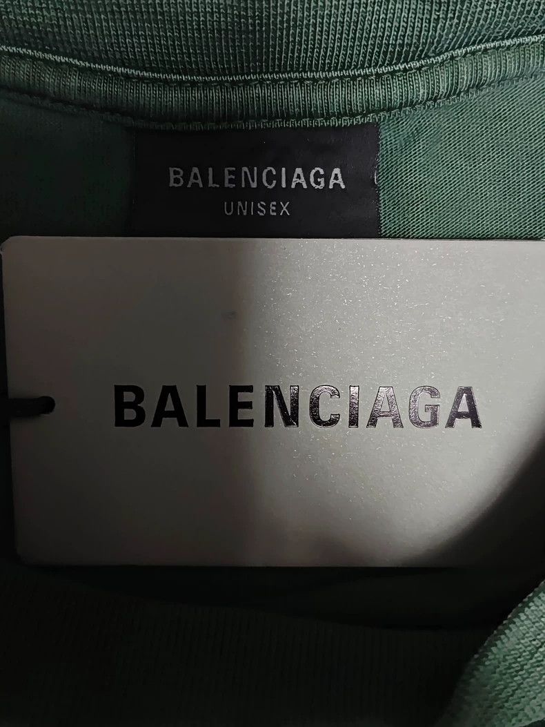 Balenciaga Balenciaga 23fw Dark Green Tape Used Short Sleeve 2501-Next Size US L / EU 52-54 / 3 - 5 Thumbnail