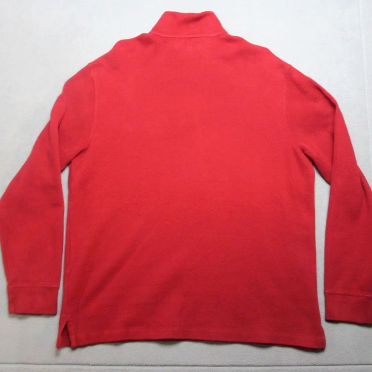Polo Ralph Lauren VINTAGE Polo Ralph Lauren Sweater Mens Large Red 1/4 Zip Mock Neck Preppy Knit Size US L / EU 52-54 / 3 - 4 Thumbnail