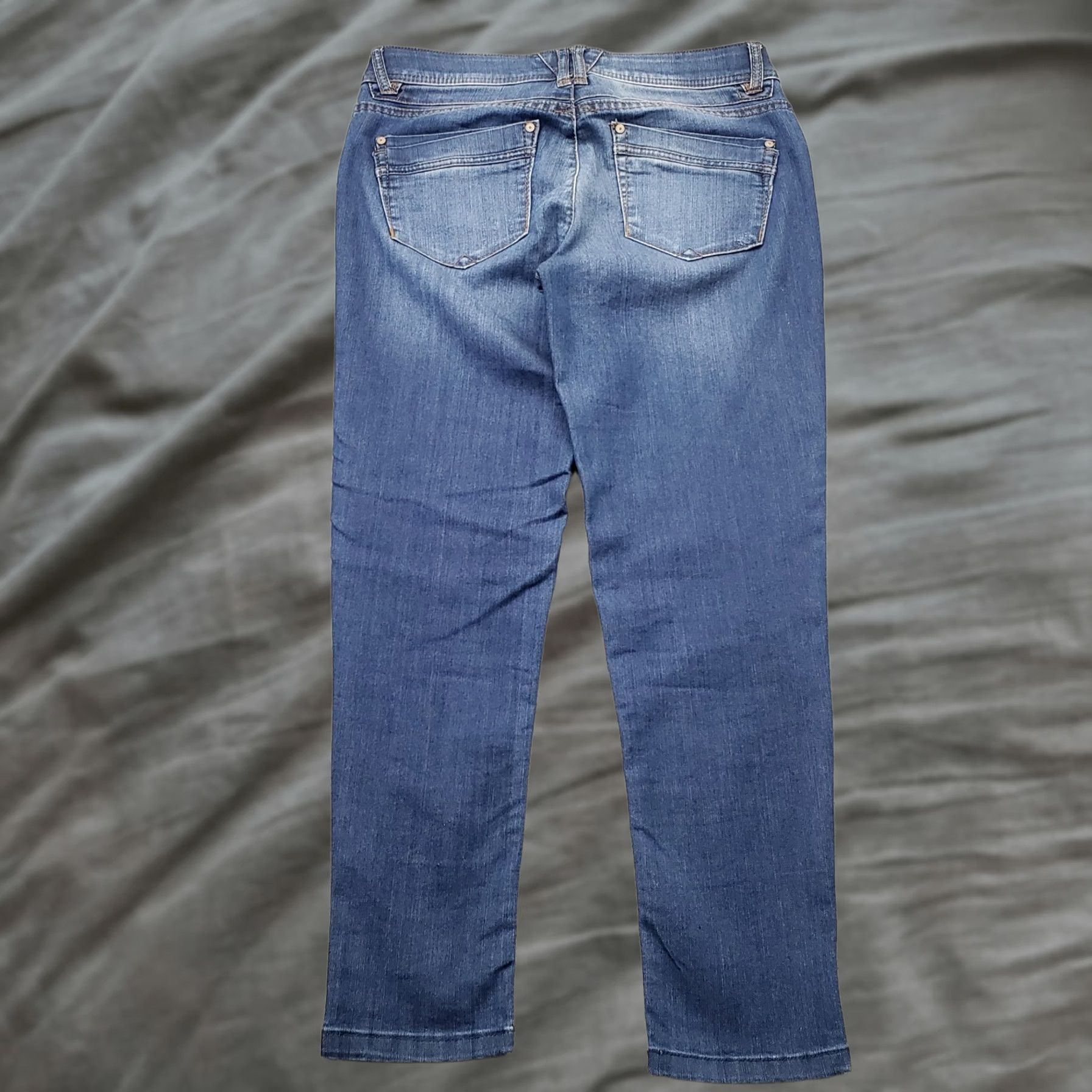 Vintage Democracy Jeans Womens 6 Blue Denim Stretch Slim Fit Ab" Technology Skinny Leg Jeans Size 28" / US 6 / IT 42 - 1 Thumbnail