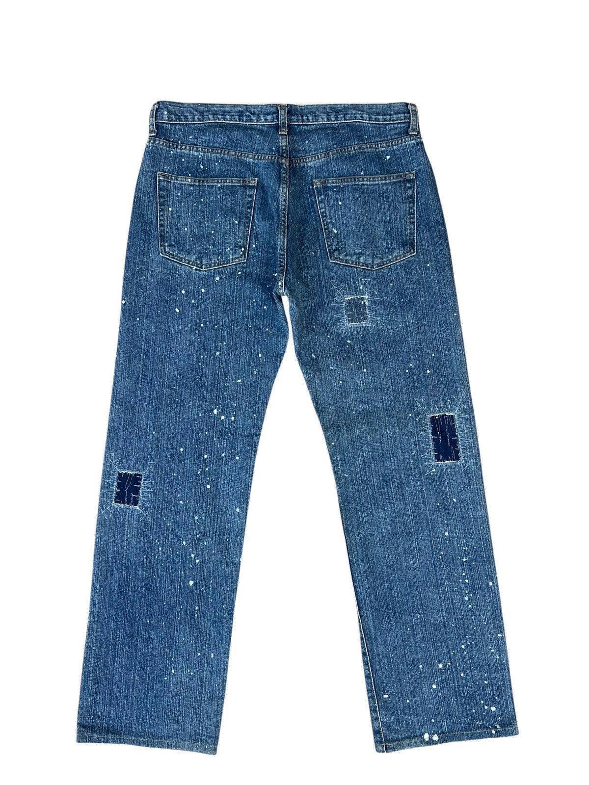 Global Work Global Work Painter Distressed Patchwork Denim Jeans Size US 34 / EU 50 - 13 Thumbnail