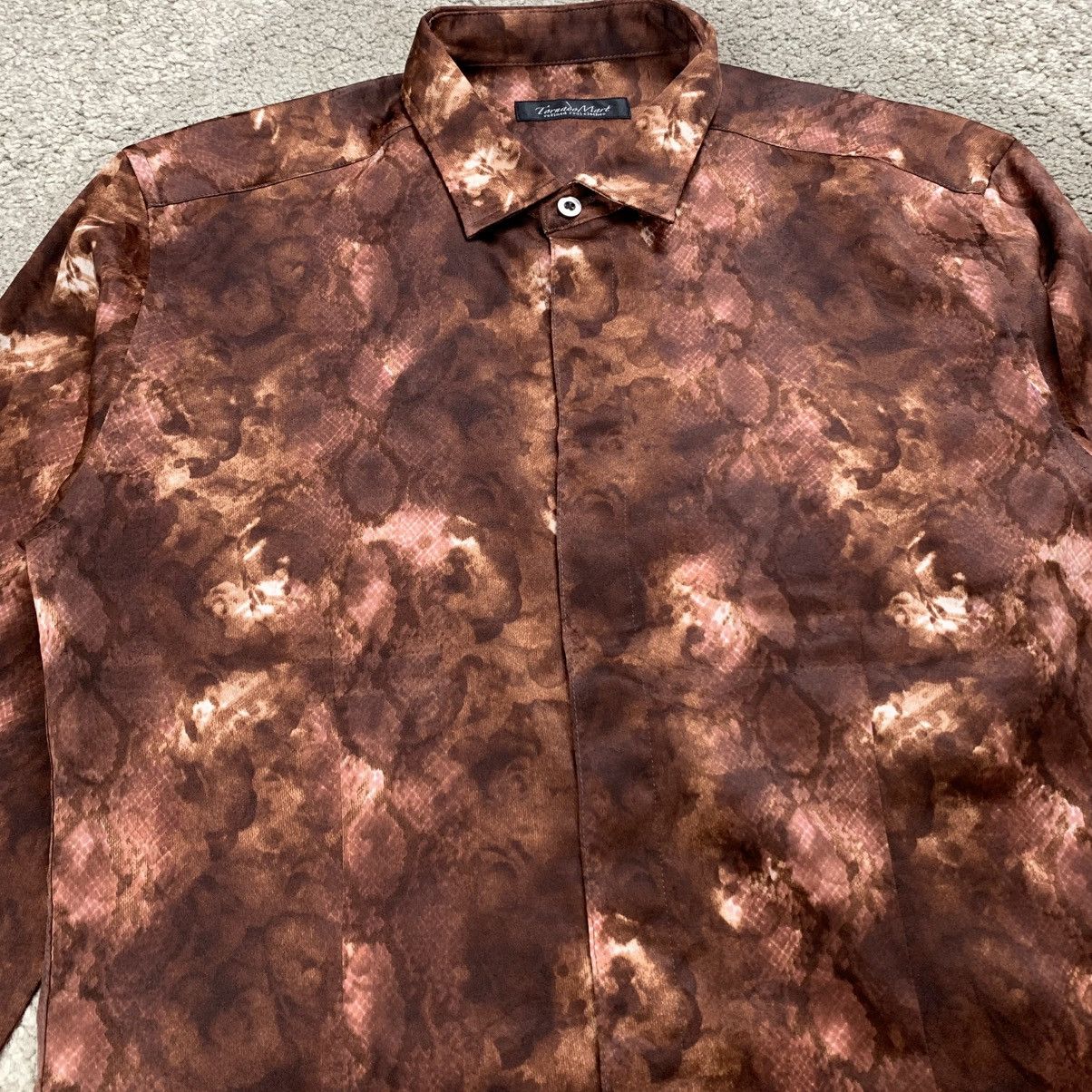 Japanese Brand Tornado Mart Snakeskin Flower Pattern Long Sleeve shirt Size M / US 6-8 / IT 42-44 - 4 Thumbnail