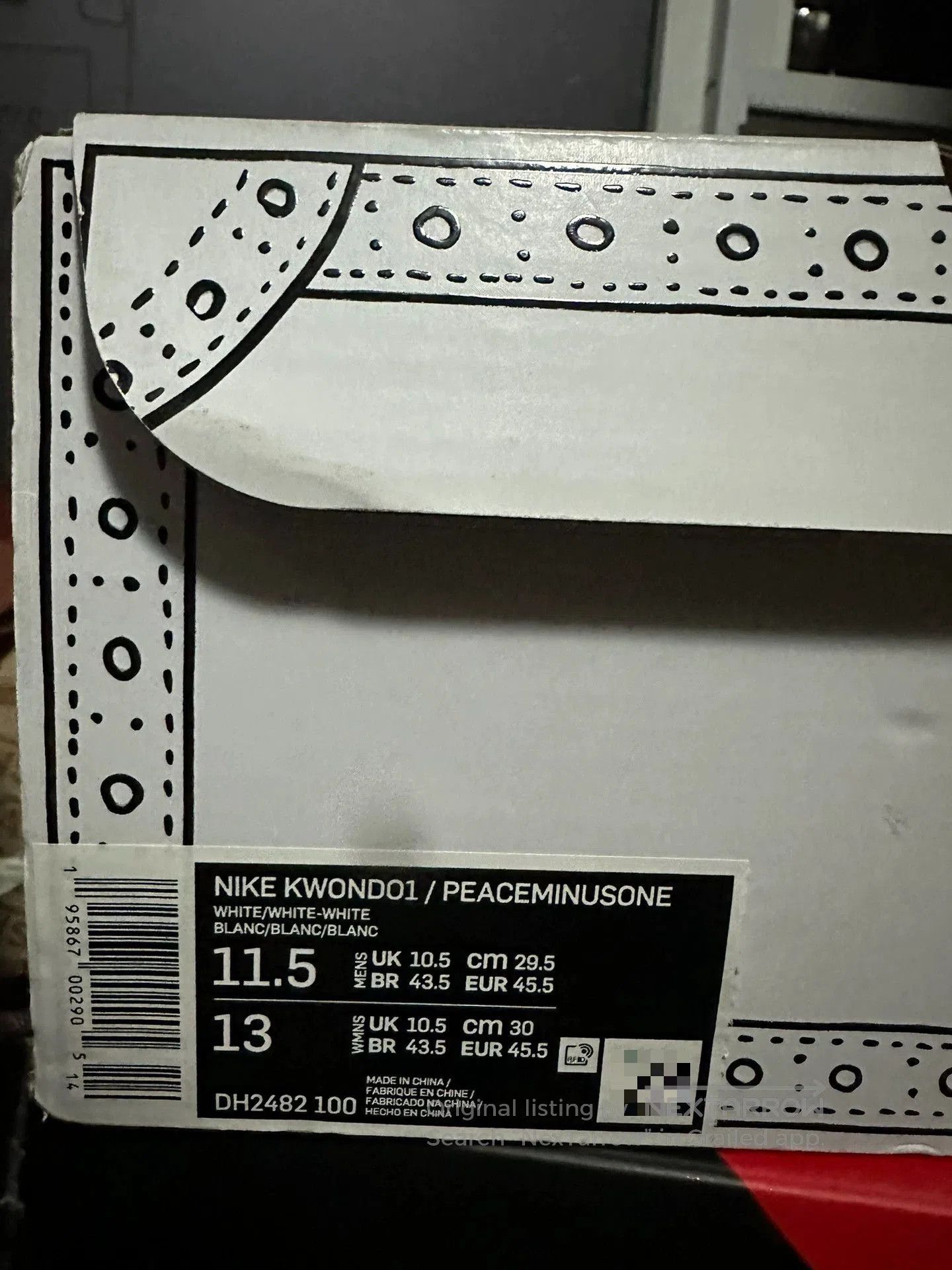 peaceminusone peaceminusone x nike kwondo 1 sneakers. Size US 11.5 / EU 44-45 - 5 Thumbnail