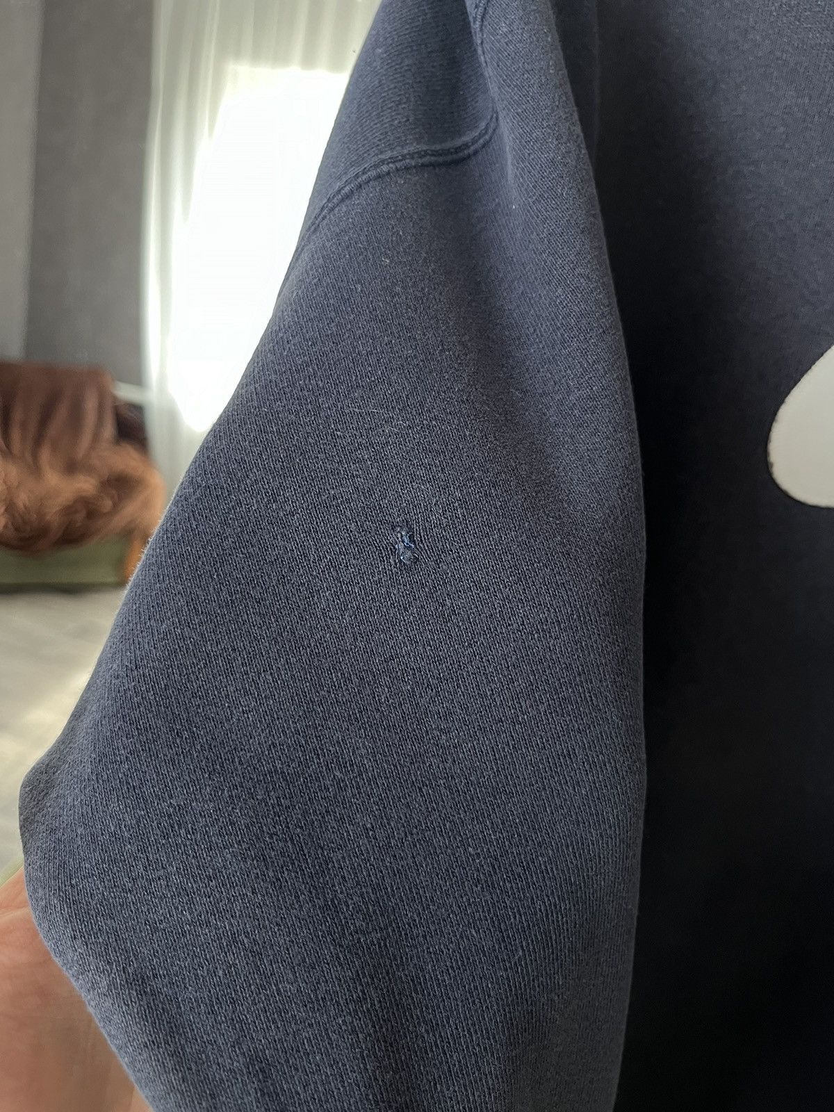 Nike Vintage NIKE Center Big Swoosh Embroidered Blue Sweatshirt Size US M / EU 48-50 / 2 - 4 Thumbnail