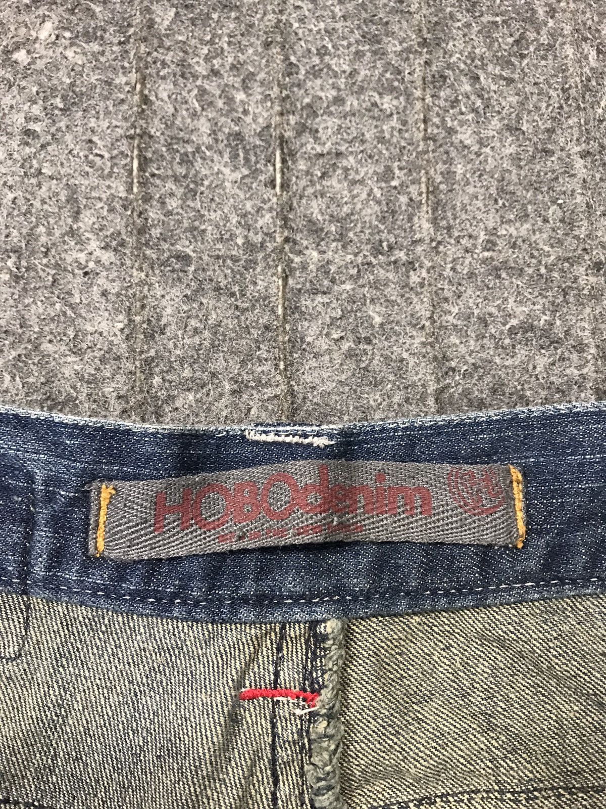 Japanese Brand Hobo Denim Standard Multipocket Cargo Indigo Straight Cut Size US 28 / EU 44 - 10 Thumbnail
