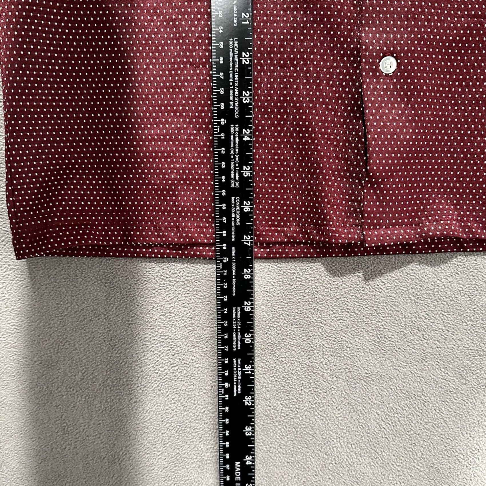 Vintage VINTAGE Puritan Shirt Mens L Red Polka Dot Button Up Dagger Collar Disco 60s 70s Mens Clothes Shirt Size US L / EU 52-54 / 3 - 8 Thumbnail