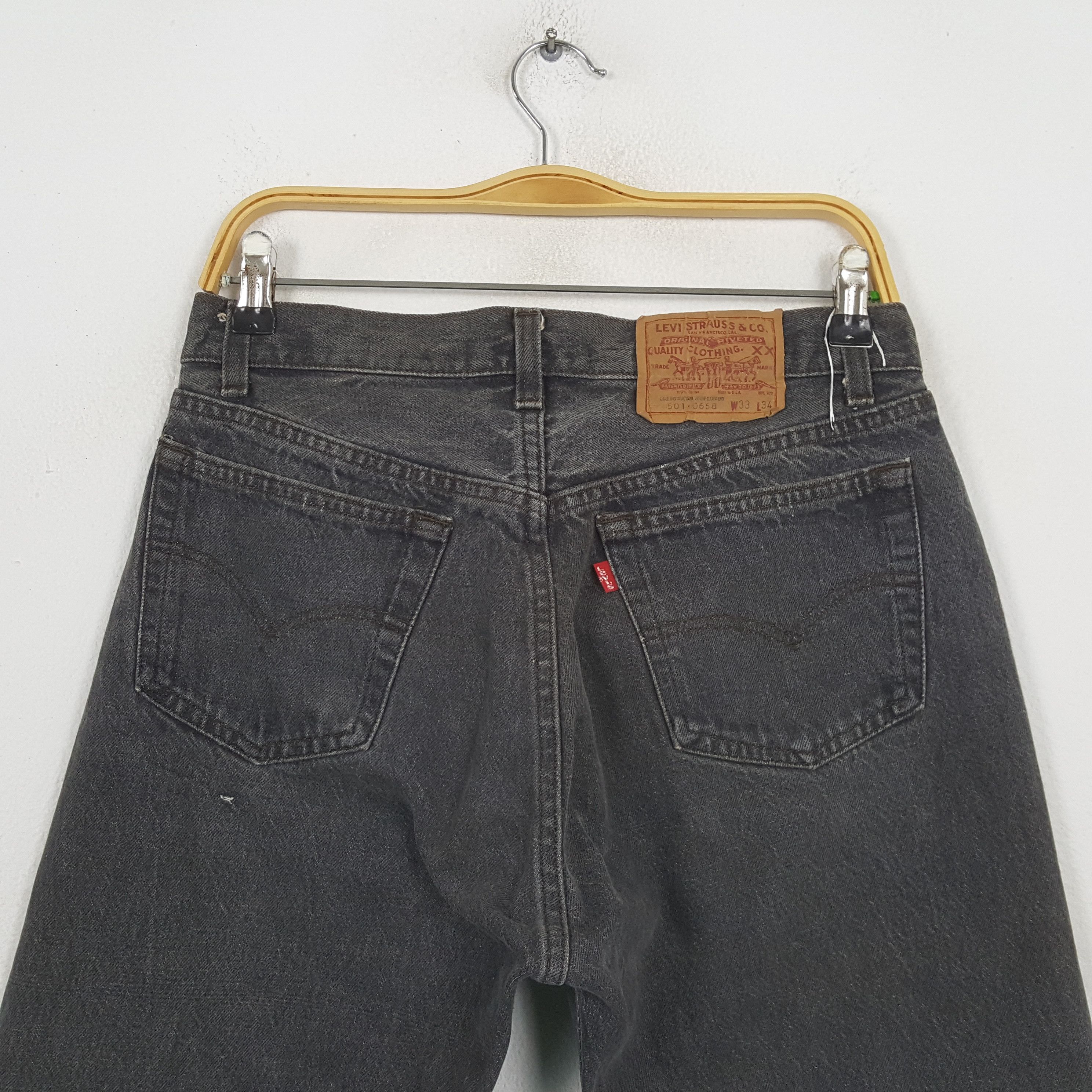 Levi's Vintage Levi's 501 American Band Gray Jeans RR15 Size US 30 / EU 46 - 5 Thumbnail