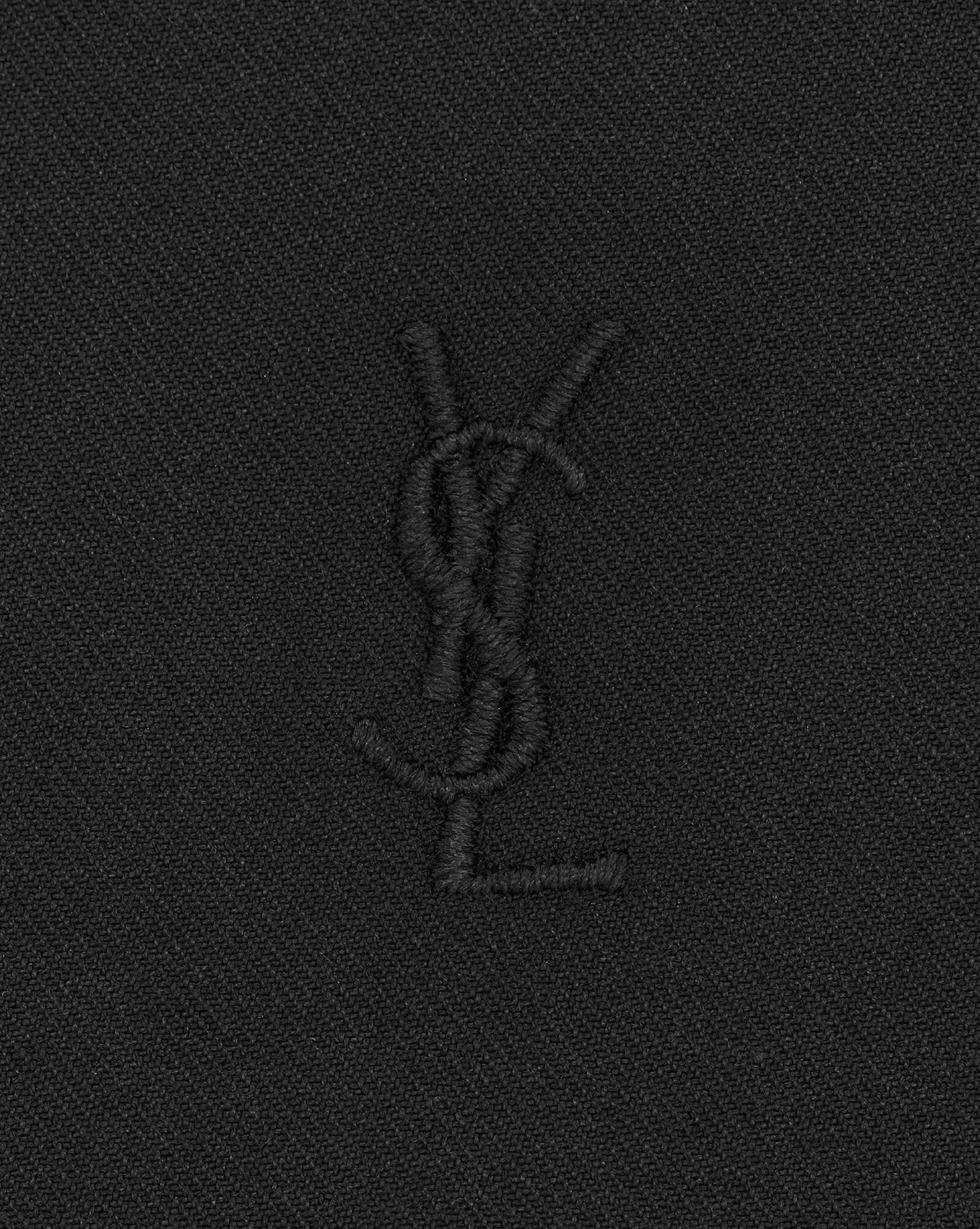 Saint Laurent Paris o1s1wg110125 761062 Lavallière-Neck Blouse Faille in Black Size US M / EU 48-50 / 2 - 4 Thumbnail