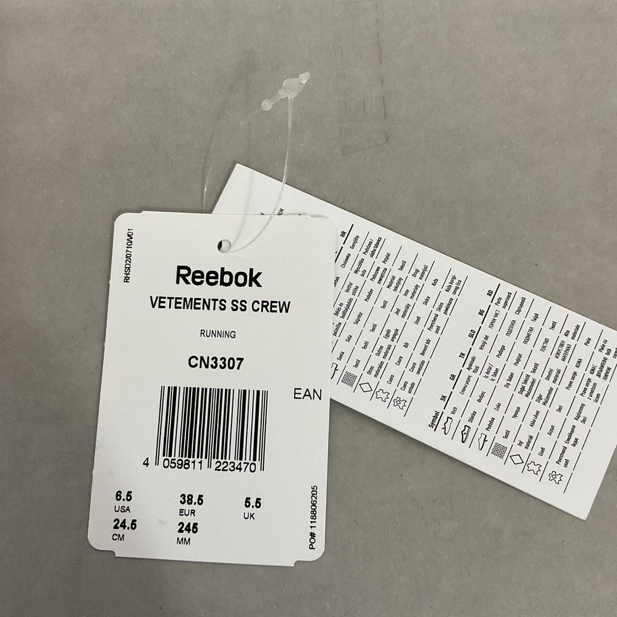 Reebok × Vetements Vetements x Reebok Sock Pump High Top Sock Sneakers Black Size US 6.5 / IT 36.5 - 9 Thumbnail
