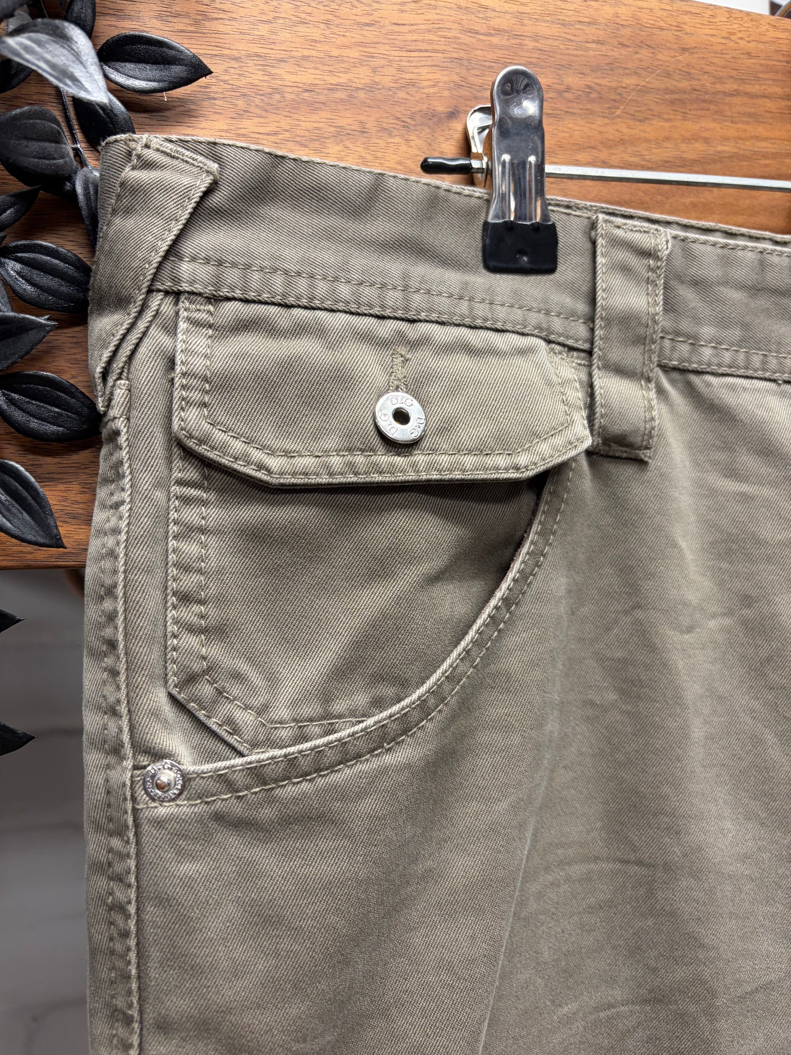 Dolce & Gabbana Vintage Dolce & Gabbana Bootcut Military Green Cargo Denim Size US 34 / EU 50 - 2 Thumbnail