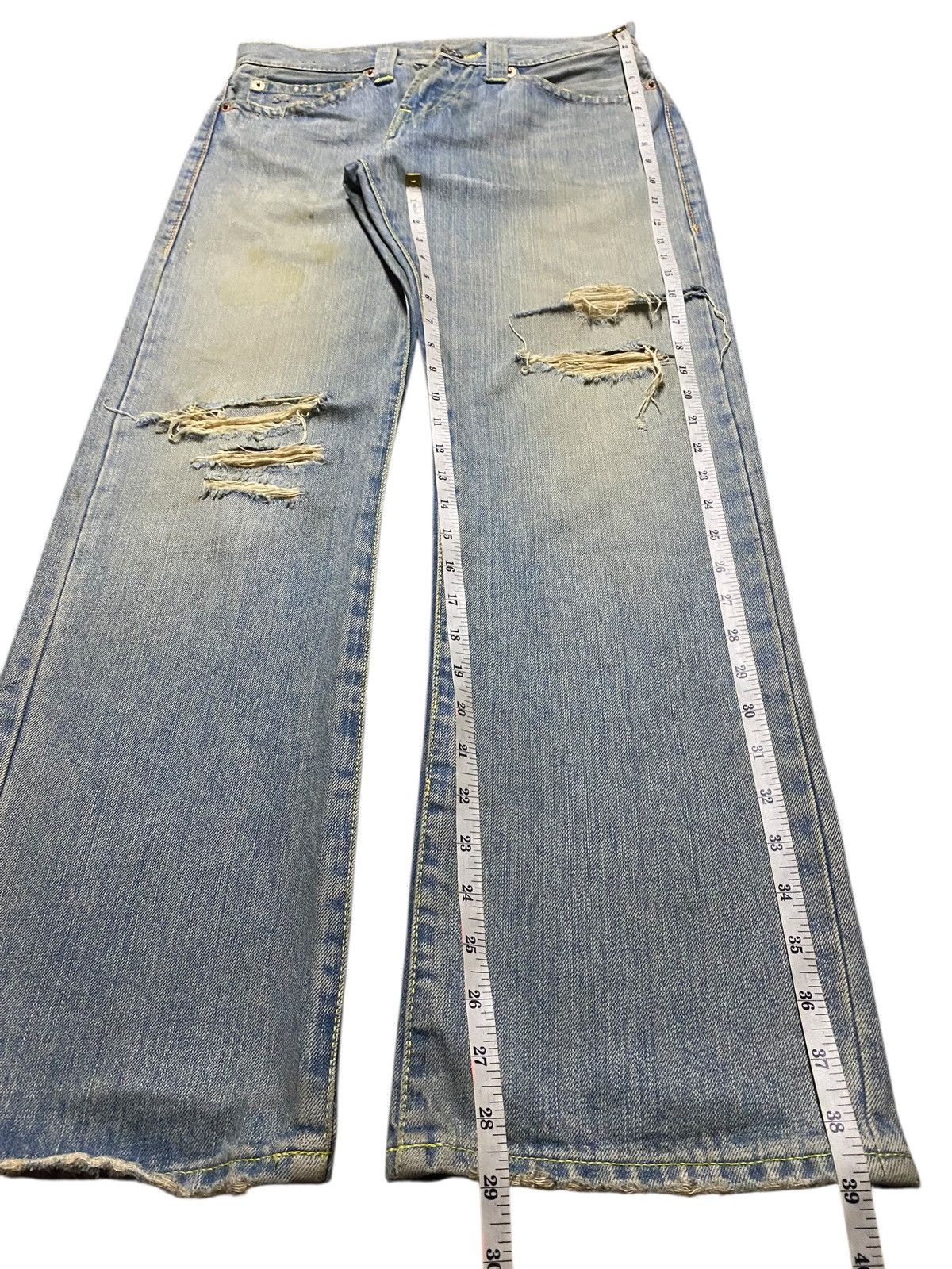 Hysteric Glamour Vintage Japanese Brand Coco Lulu Mud Wash Distressed Baggy Size US 30 / EU 46 - 16 Thumbnail