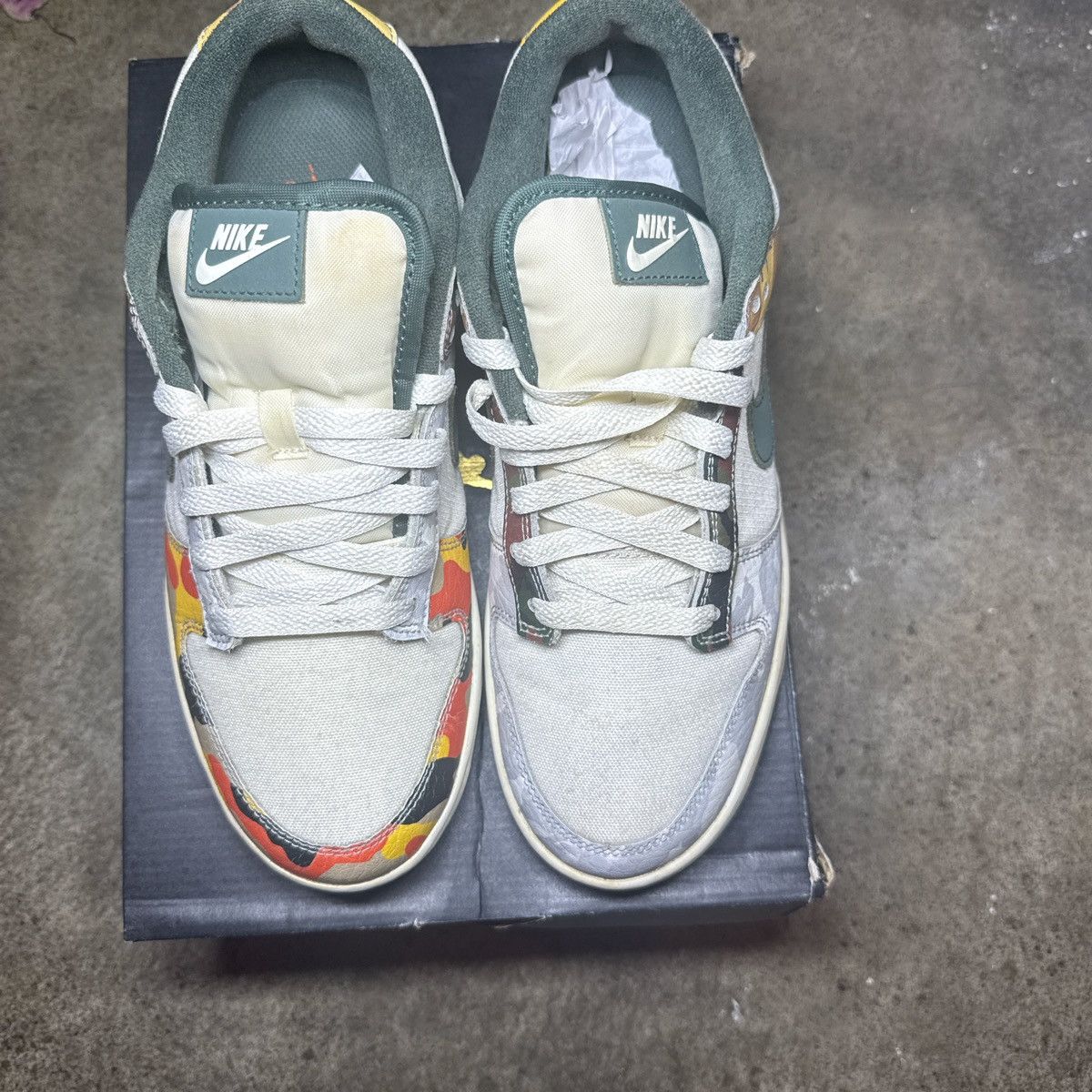 Nike Nike Dunk Low Sail Camo Size US 8 / EU 41 - 3 Thumbnail