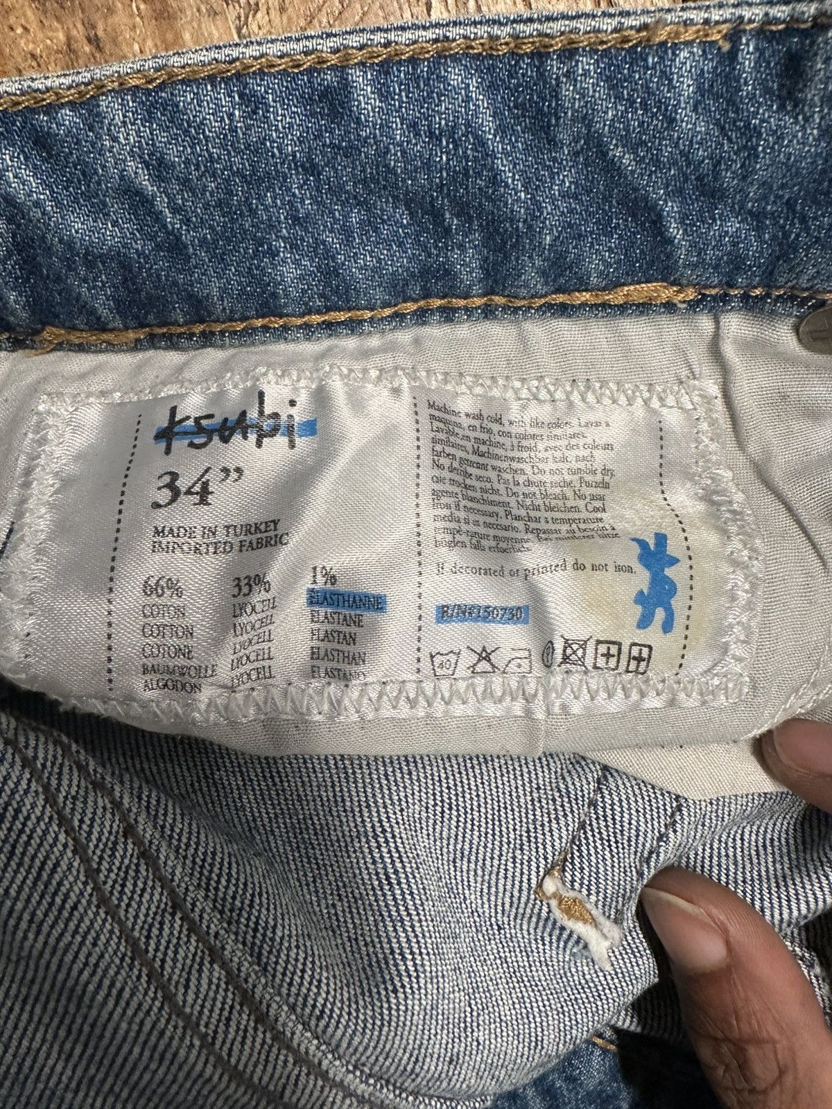 Ksubi Ksubi Knee Rip Dark Blue Denim Jeans Size 34 Size US 34 / EU 50 - 5 Thumbnail