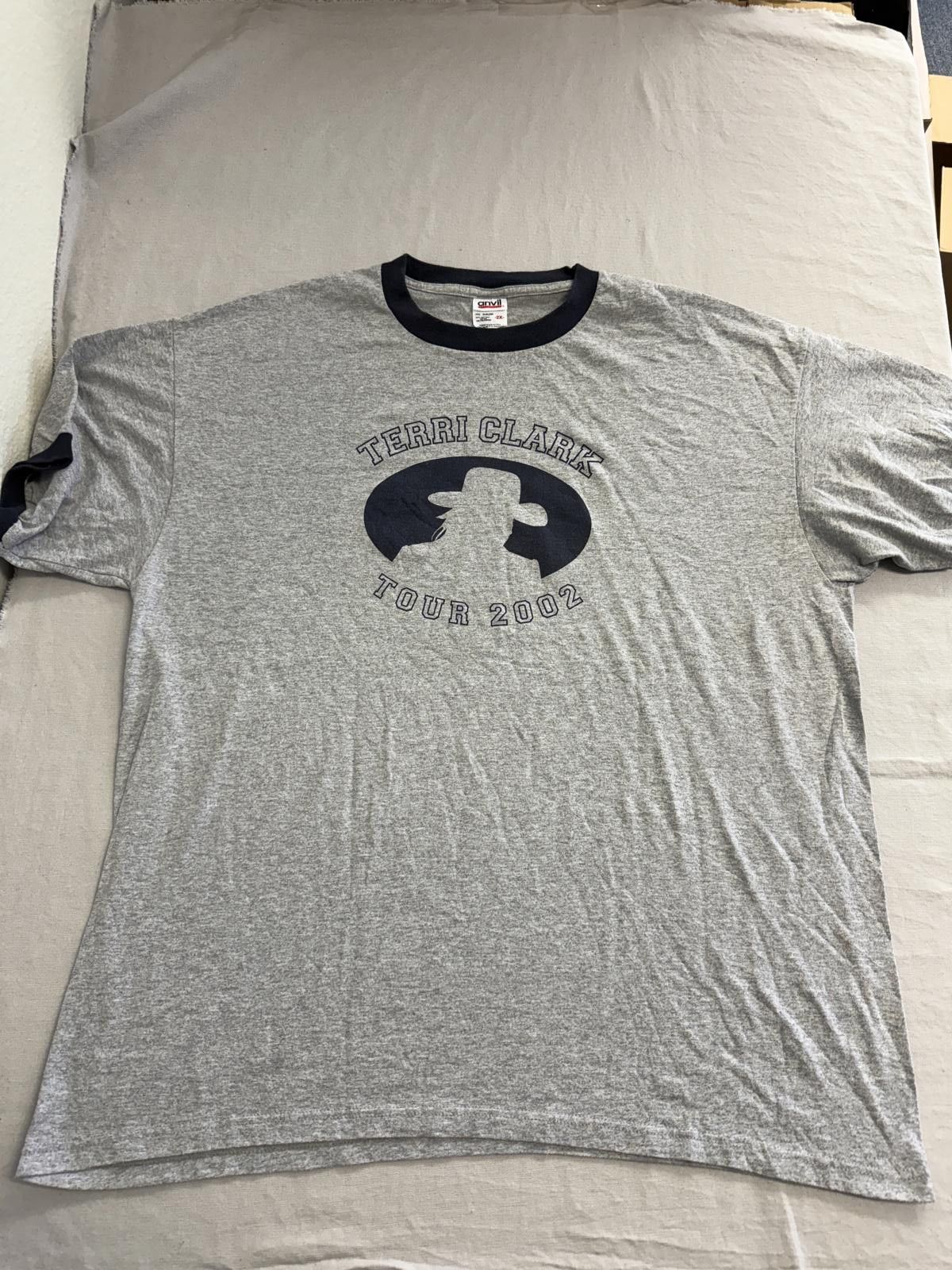 Anvil Vintage Terri Clark T-shirt Tour 2002 Ringer Tee 2XL Size US XXL / EU 58 / 5 - 1 Thumbnail