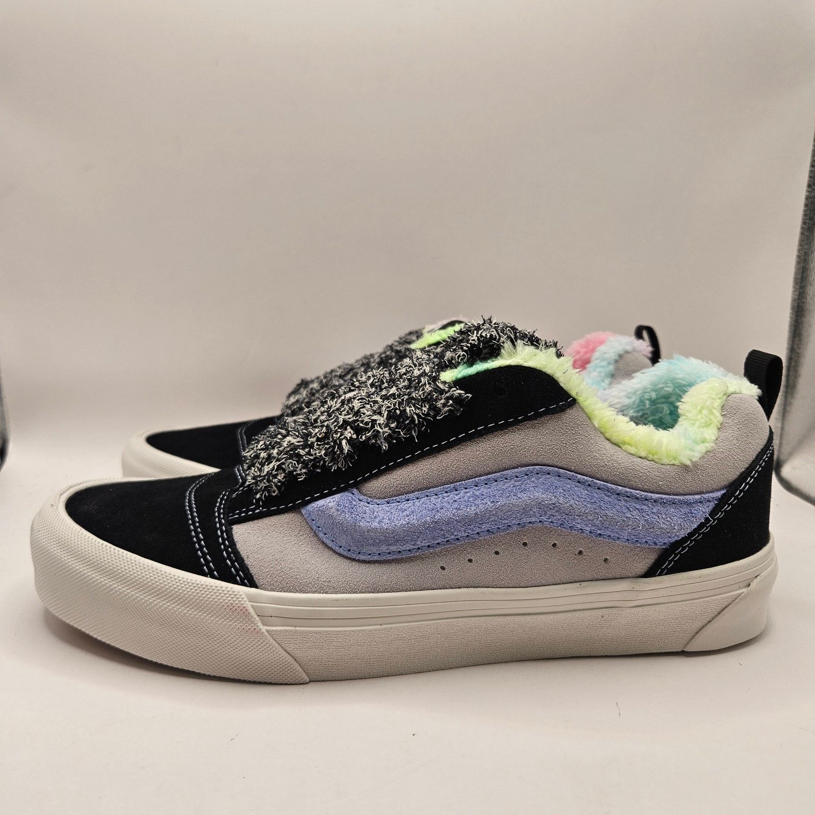 Vans VANS MEN'S 9 KNU SKOOL PARTY ANIMAL RAINBOW BLACK SUEDE FAUX Size US 9 / EU 42 - 3 Thumbnail