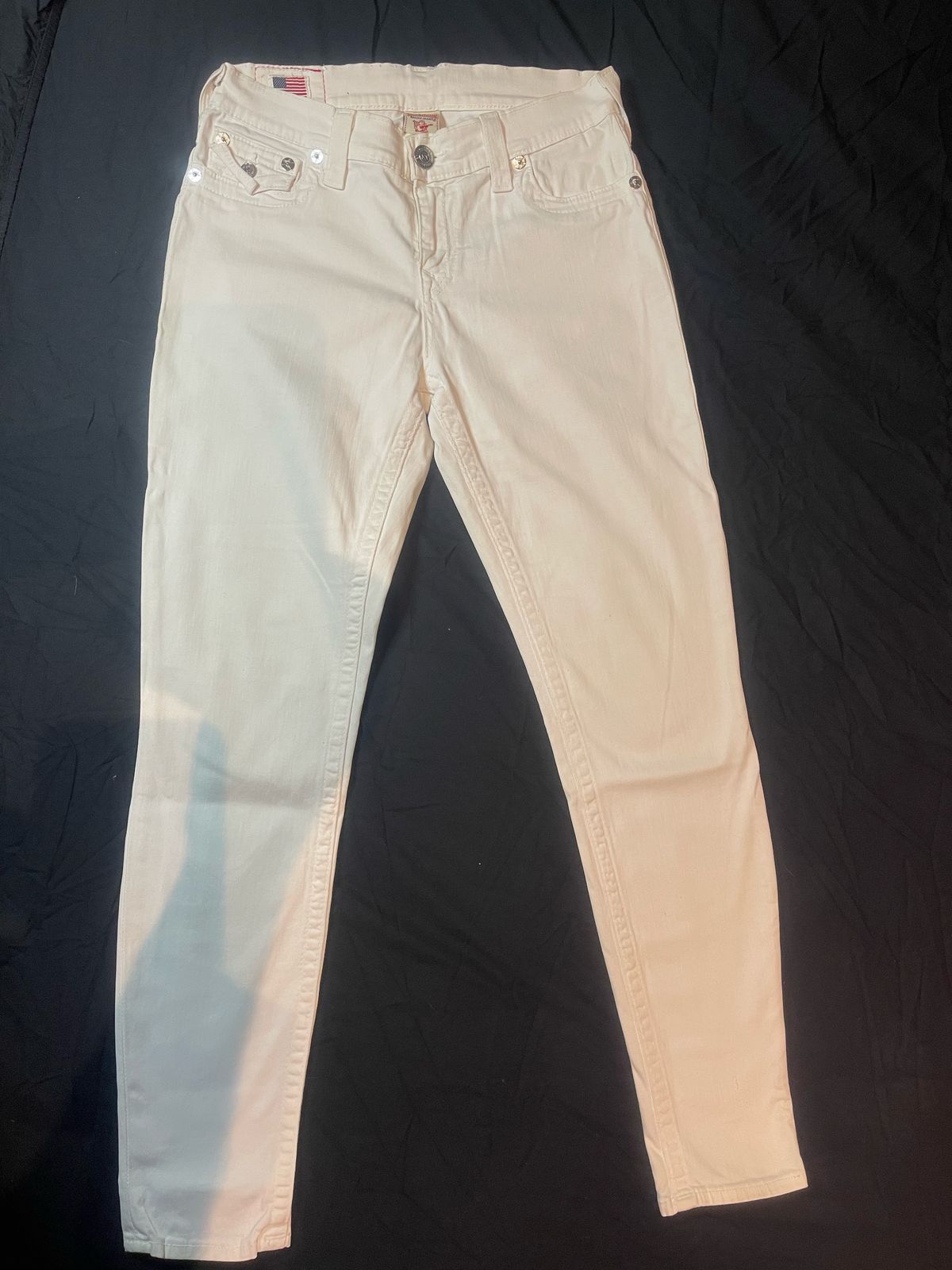 True Religion TRUE RELIGION white jeans model SERENA Size 29" - 2 Thumbnail