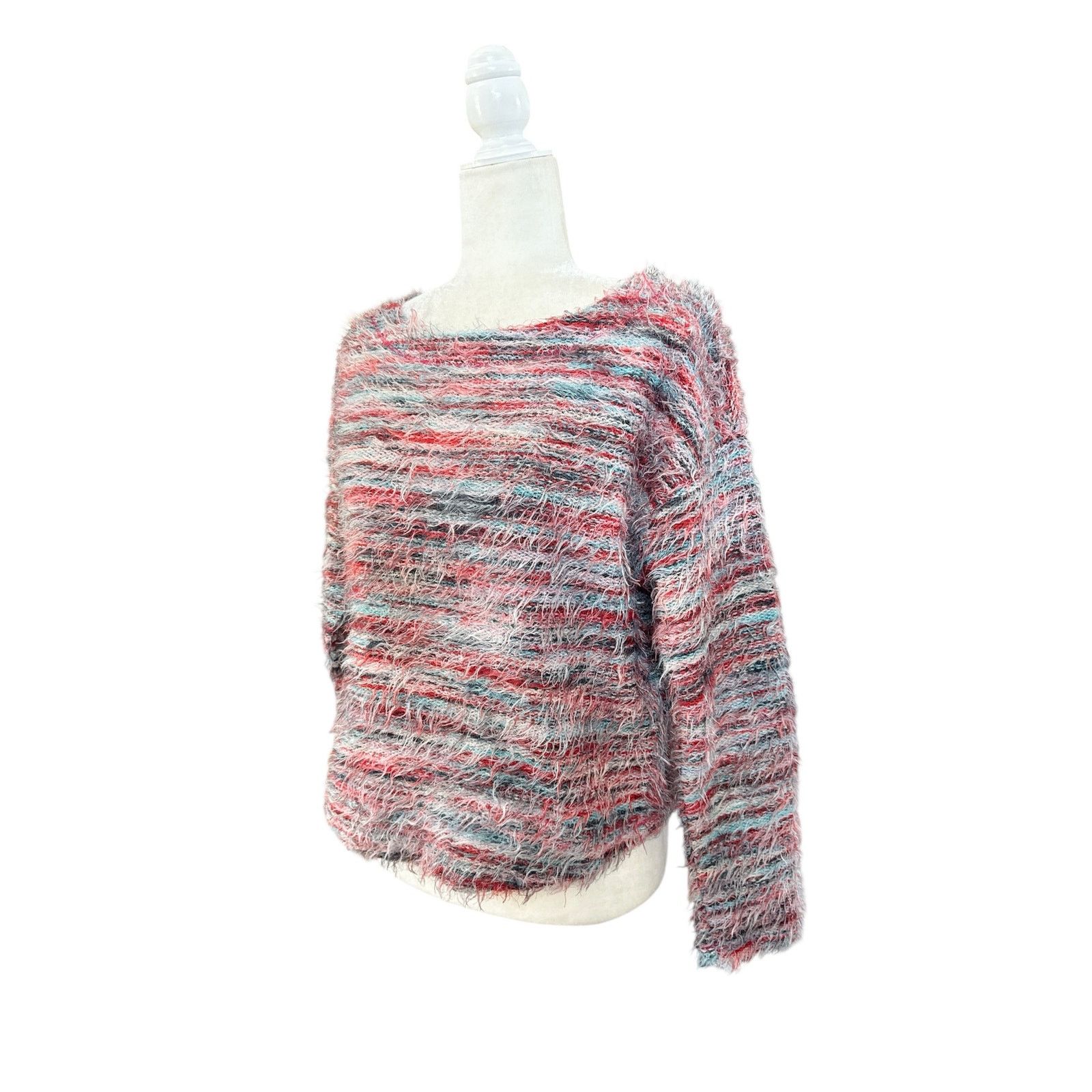 Anthropologie Anthropologie Women’s Multi-Color Eyelash Plush Knit Sweater Size S / US 4 / IT 40 - 3 Thumbnail
