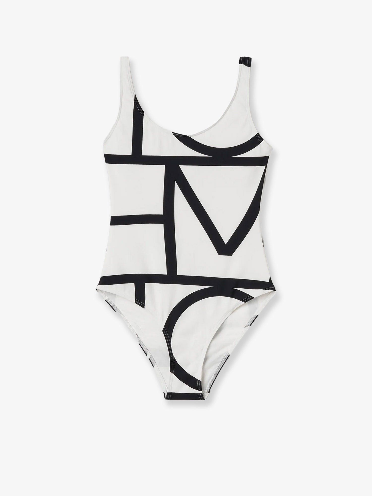 Toteme One-Piece Swimsuit With Monogram Print Size XS / US 0-2 / IT 36-38 - 1 Thumbnail