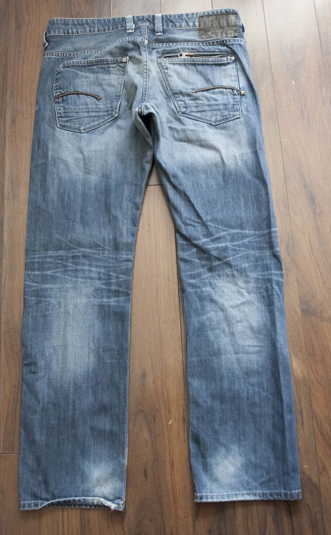 G-Star G Star Jeans Attacc Low Straight Size 33x31 Blue Size US 33 - 4 Thumbnail