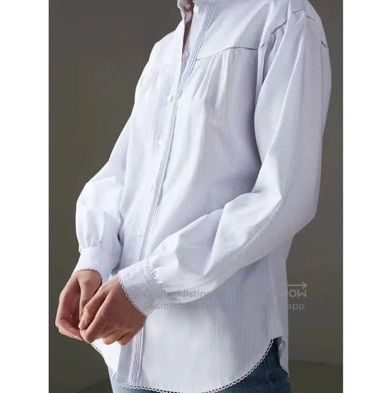 Burberry Burberry Light Blue Cotton Long Sleeve Shirt. Size XS / US 0-2 / IT 36-38 - 7 Thumbnail