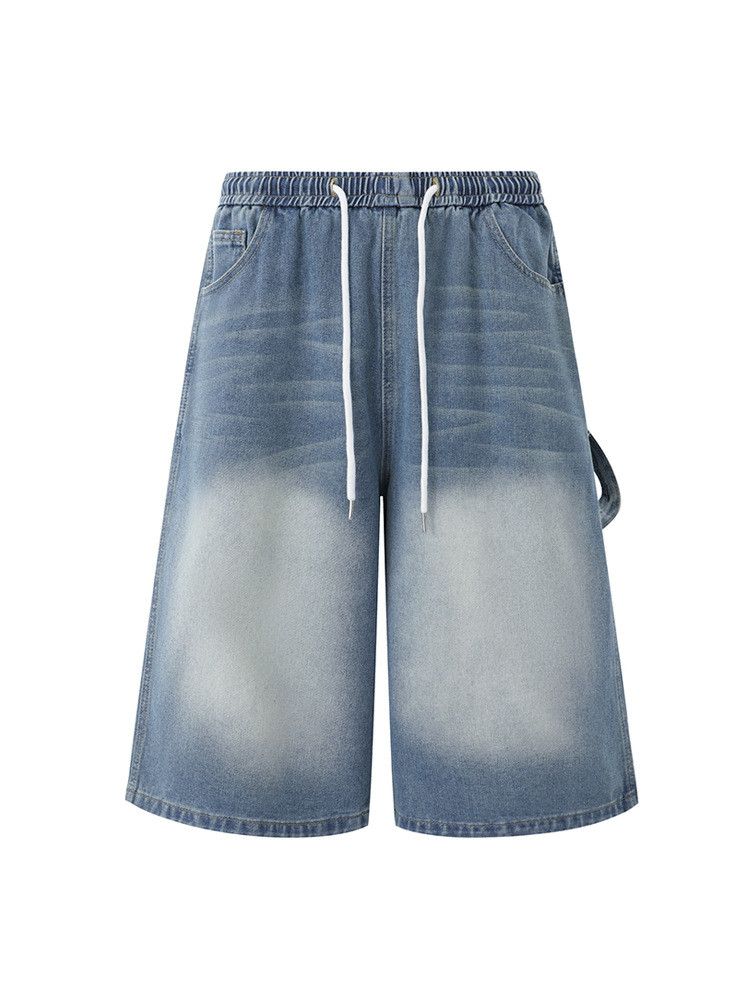Japanese Brand × Jean Retro loose wide leg denim shorts Size US 32 / EU 48 - 6 Thumbnail