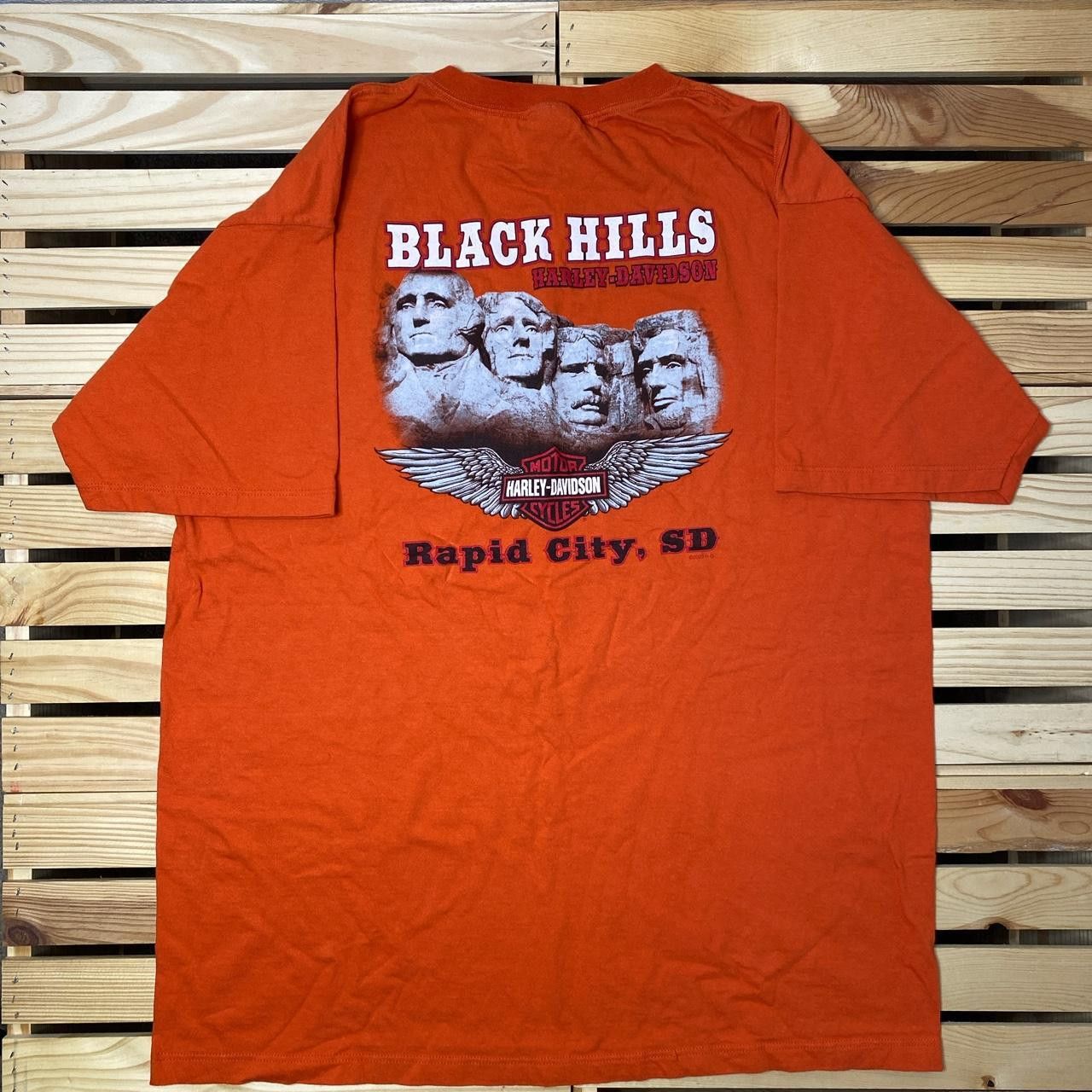 Harley Davidson Vintage Harley Davidson 2006 Orange Biker Tee Size 2XL Size US XXL / EU 58 / 5 - 2 Thumbnail