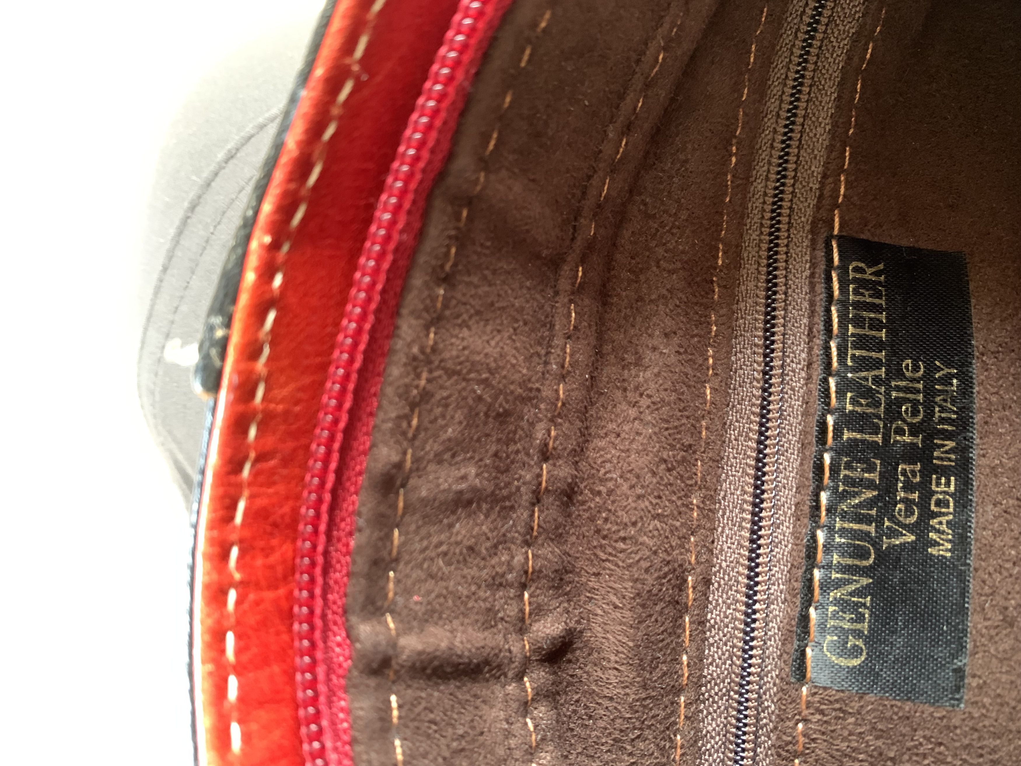 Firenze Rare Firenze Barberini Leather Messenger CrossBody Bag Size ONE SIZE - 9 Thumbnail