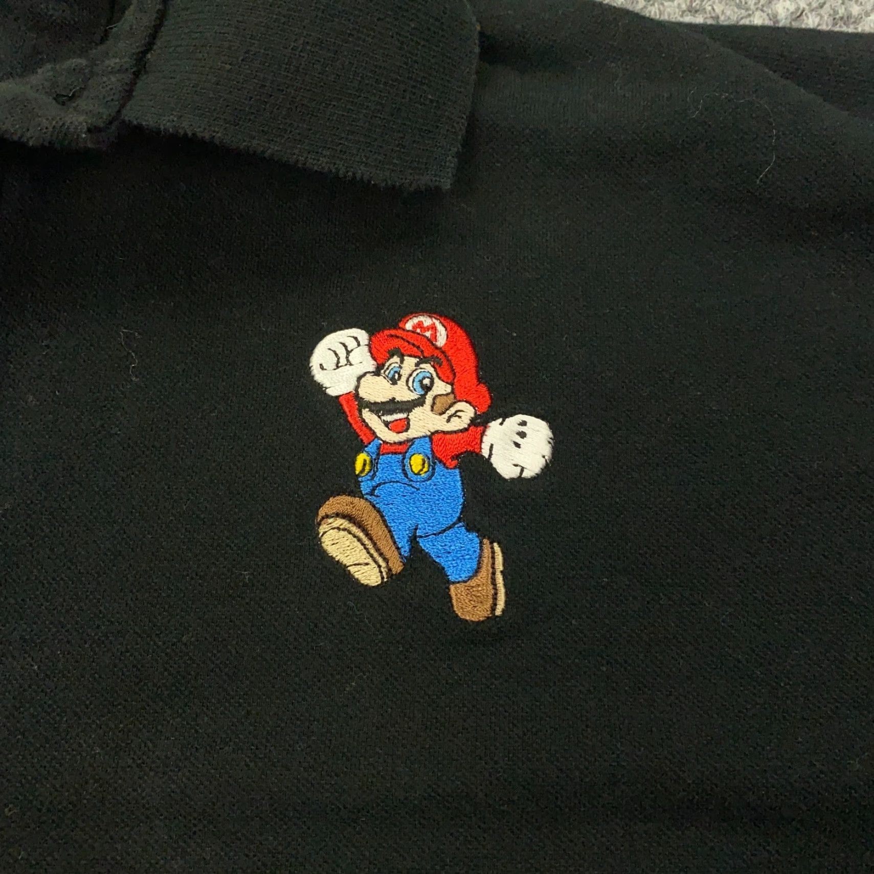 Vintage Nintendo Mario Shirt Womens XXL Black Employee Staff Promo Polo Embroidered Size XXL / US 16-18 / IT 52-54 - 2 Thumbnail