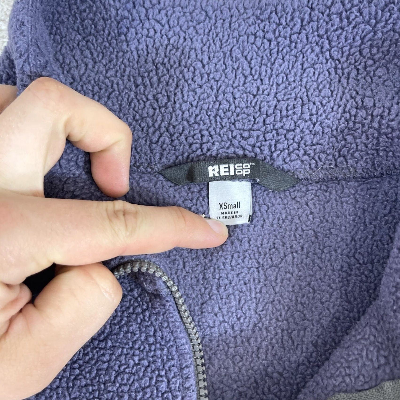 Vintage REI CO-OP Fleece Jacket Women's XS Purple Groundbreaker Full Zip Hiking Gorpcore Size XS / US 0-2 / IT 36-38 - 3 Thumbnail