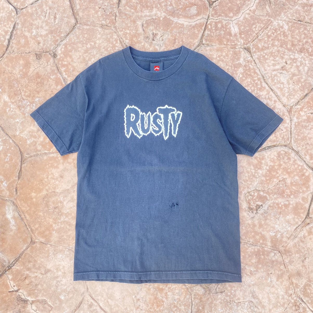 Rusty Thrashed Faded Vintage Y2K Rusty Surf ERD GRUNGE TEE Size US L / EU 52-54 / 3 - 1 Thumbnail