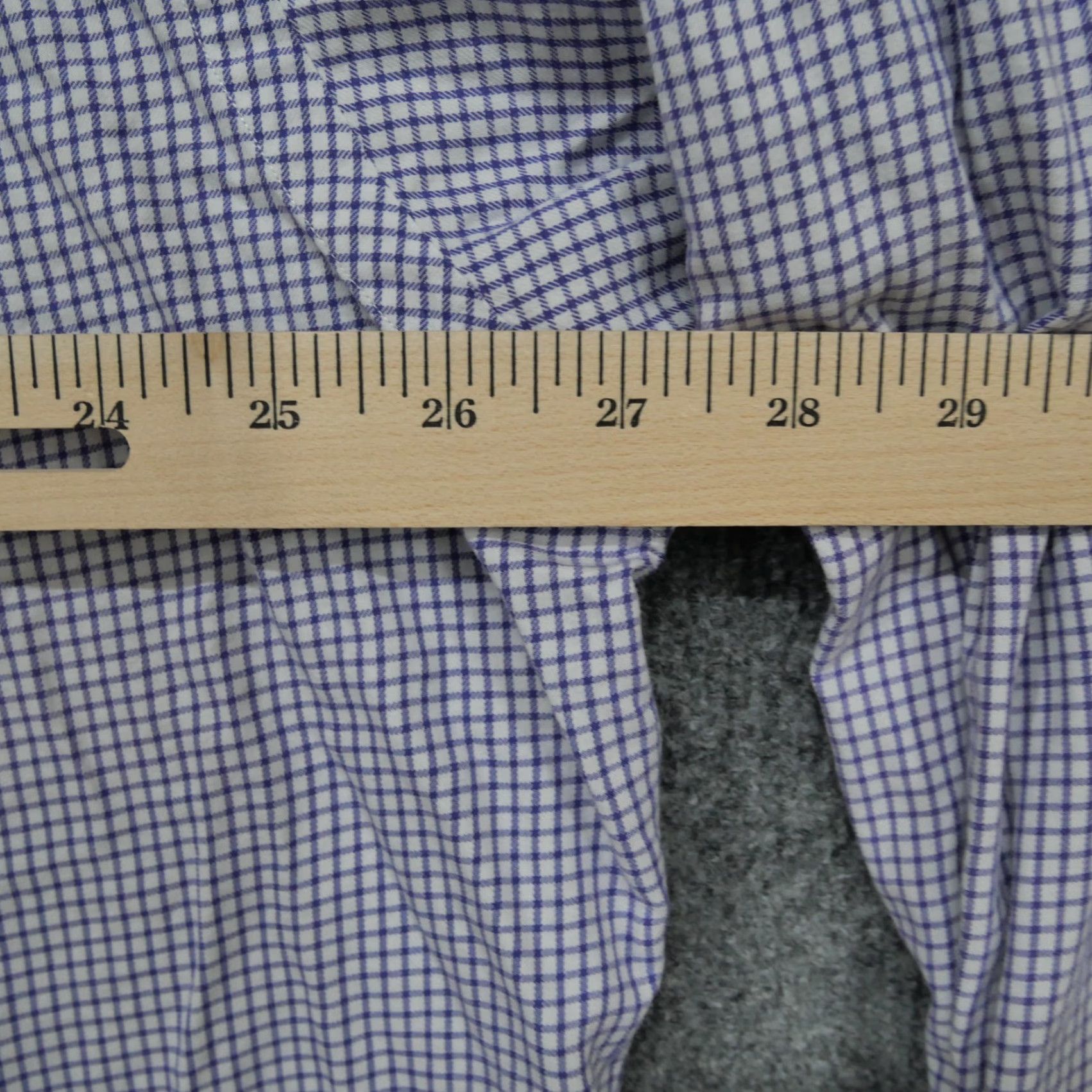 Polo Ralph Lauren VINTAGE Polo Ralph Lauren Shirt Mens 17 32 33 Purple Plaid Button Up Yarmouth Size US XL / EU 56 / 4 - 7 Thumbnail
