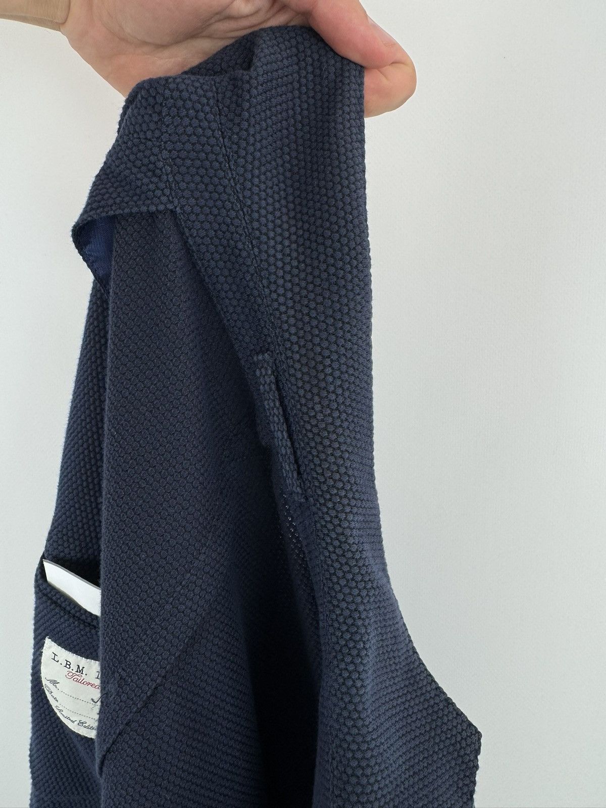 L.B.M. 1911 L.B.M. 1911 Texture Blue Blazer Size 48R - 10 Thumbnail