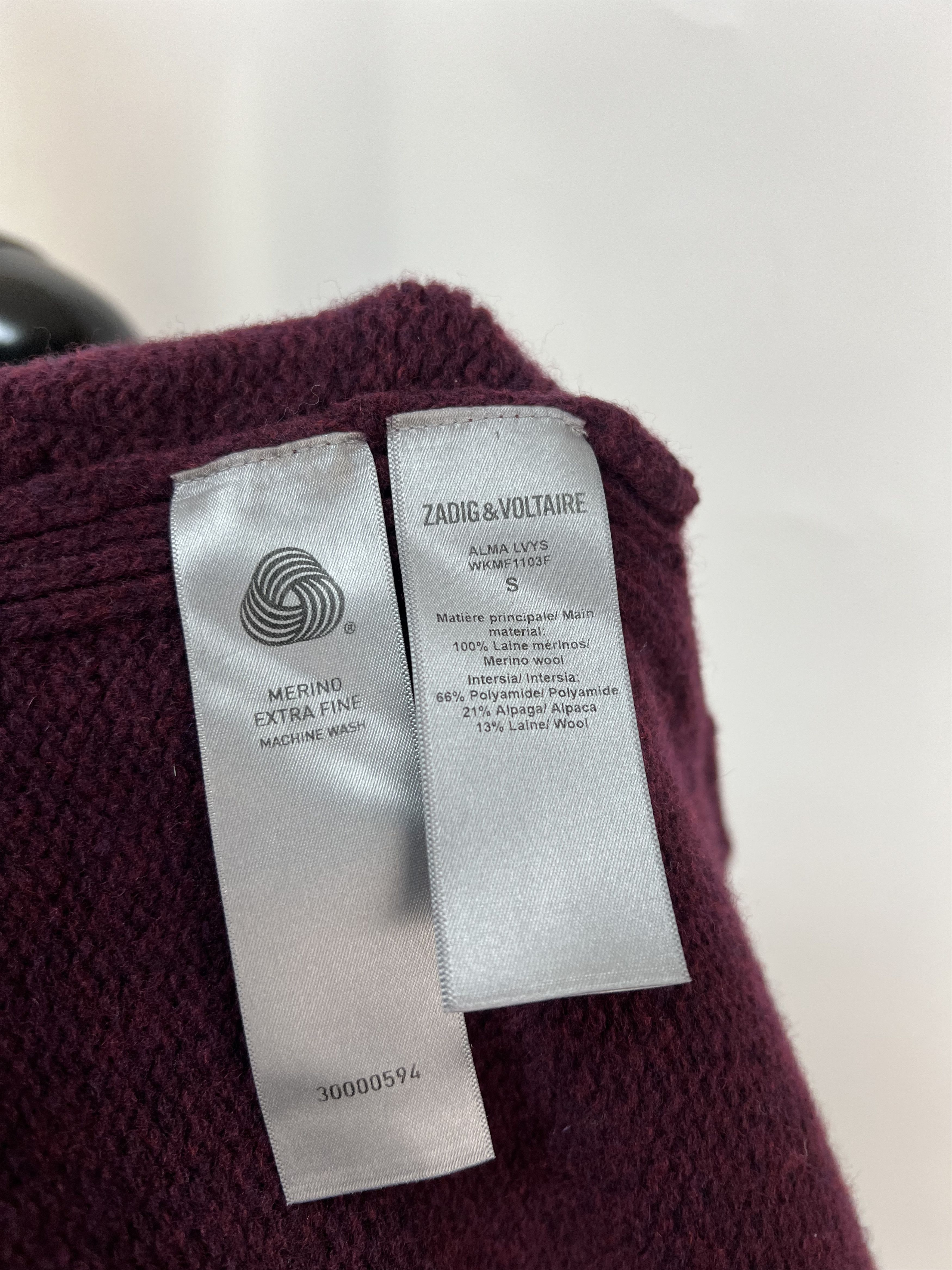 Zadig & Voltaire Zadig Voltaire Merino Wool Alpaca Turtleneck Sweater Size S / US 4 / IT 40 - 19 Thumbnail