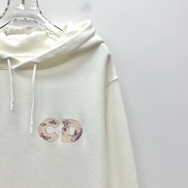 Dior Dior Beige crystal basketball cotton hooded shirt long-sle Size US M / EU 48-50 / 2 - 3 Thumbnail
