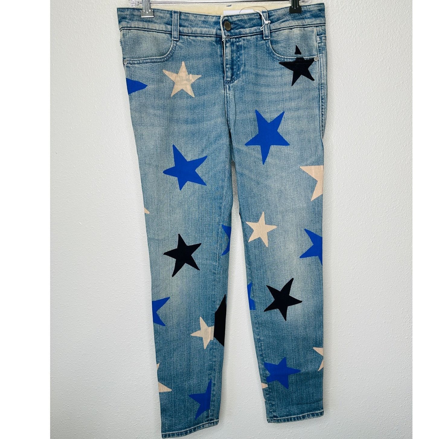 Stella McCartney NWT Stella McCartney Star Low Rise Skinny Boyfriend Jeans 29 Size 29" - 2 Thumbnail