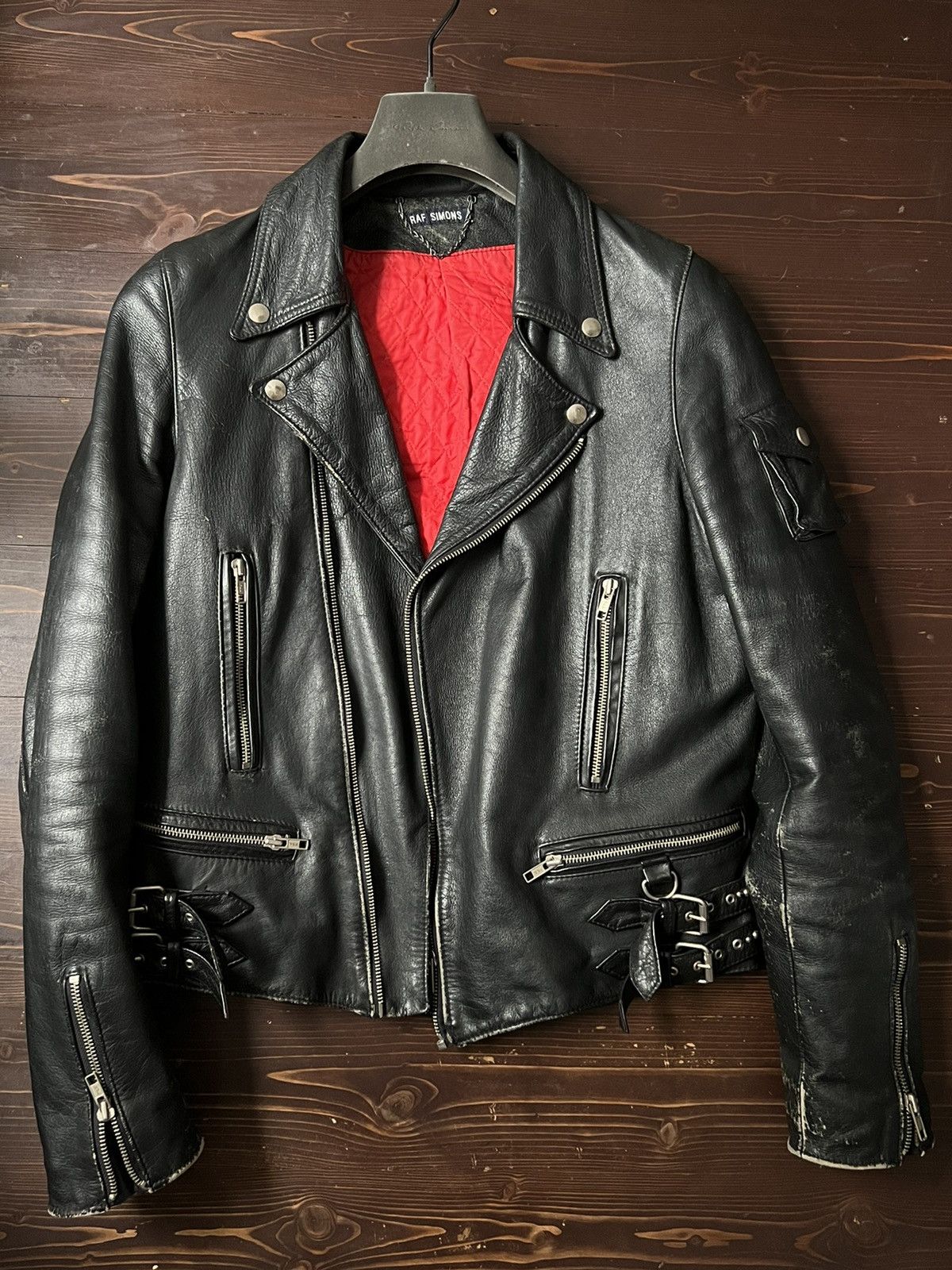 Raf Simons Raf Simons 1997 Studded Leather Biker Jacket Size US S / EU 44-46 / 1 - 4 Thumbnail