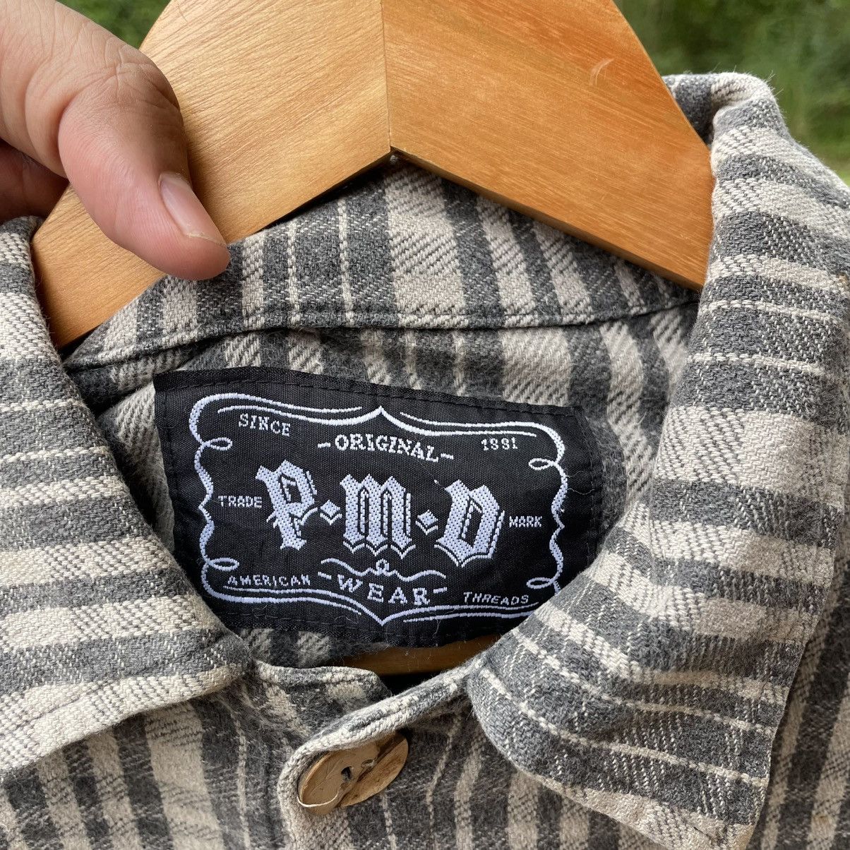 Japanese Brand × Vintage 🔥Vintage PMD American Wear Checkerd Buttons Shirts Size US L / EU 52-54 / 3 - 11 Thumbnail