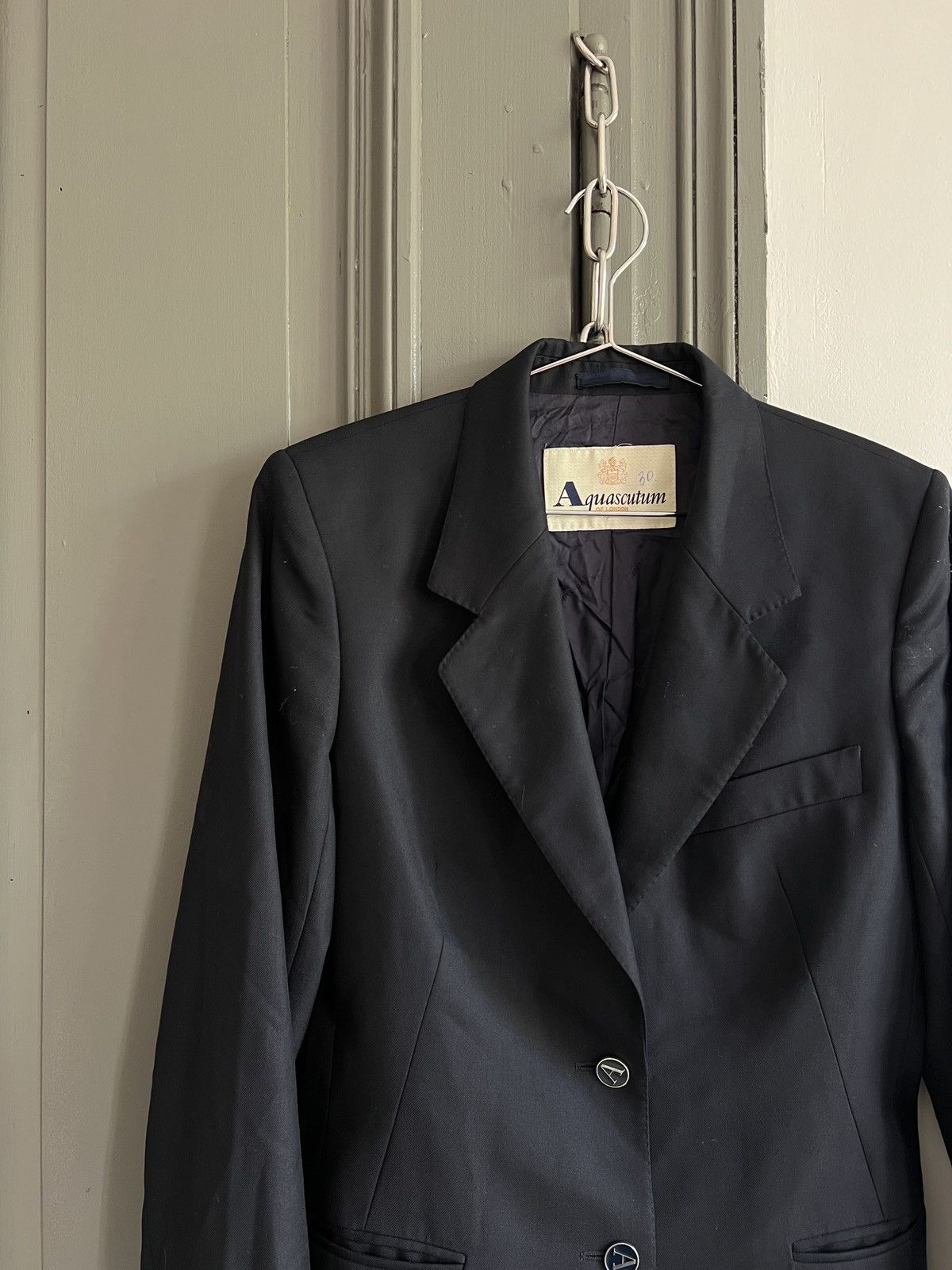 Aquascutum Vintage Aquascutum London Wool Woman’s Button Blazer Size M / US 6-8 / IT 42-44 - 8 Thumbnail