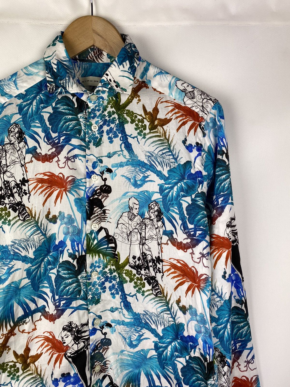 Etro Etro men’s long sleeve overprinted button up shirt size 39 Size US L / EU 52-54 / 3 - 5 Thumbnail
