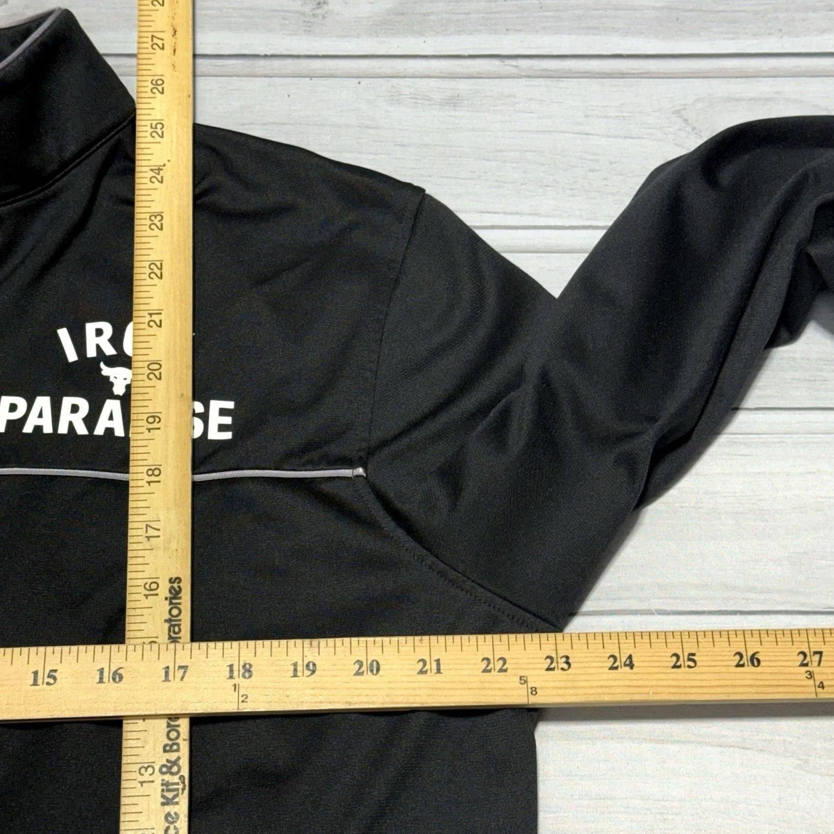 Under Armour Under Armour Track Jacket Mens L Black Full Zip Project Rock Iron Paradise Sports Jacket Regular Fit Size US L / EU 52-54 / 3 - 6 Thumbnail