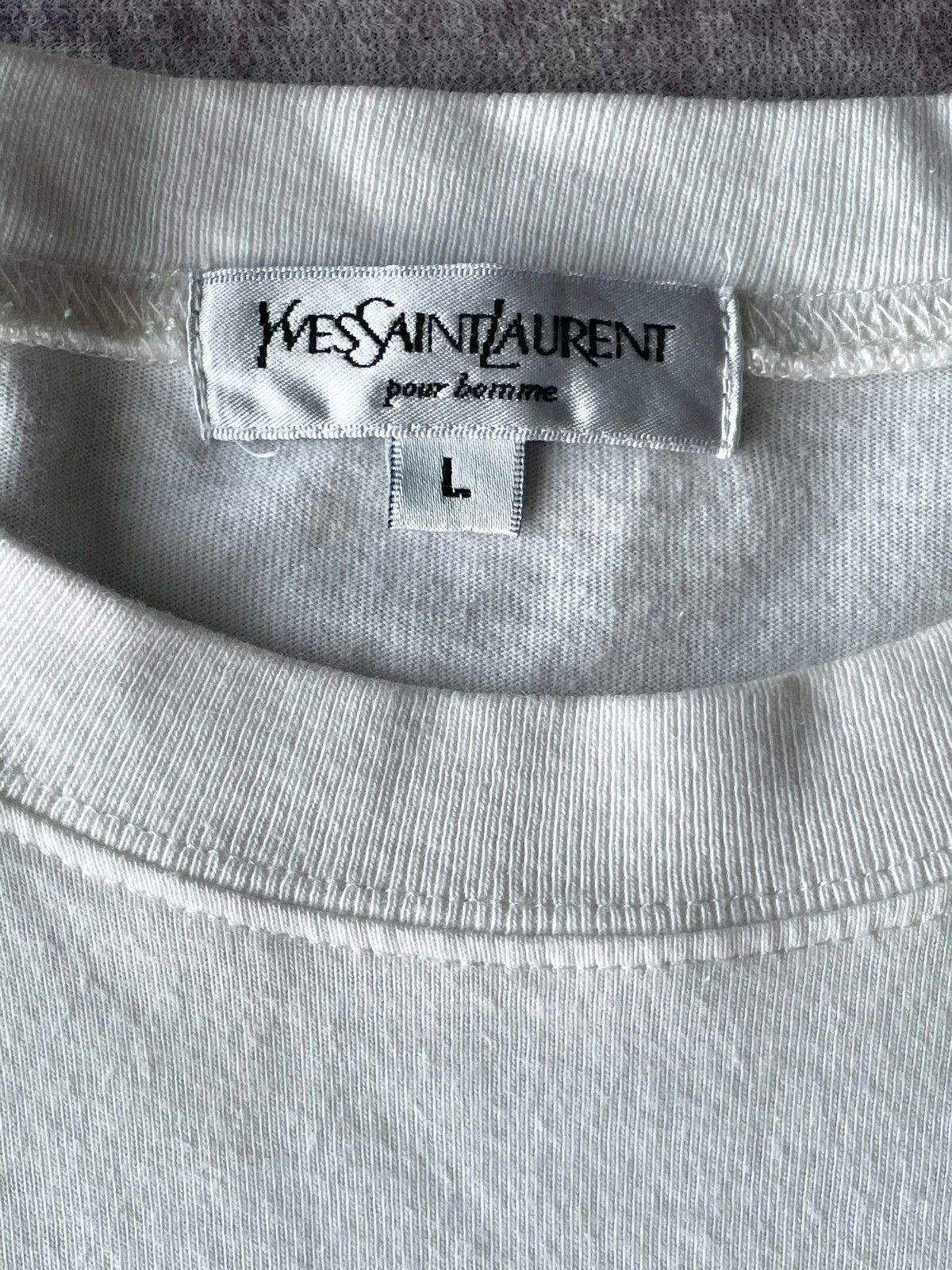 Yves Saint Laurent Vintage YSL Yves Saint Laurent Embroidered Tees Size US L / EU 52-54 / 3 - 4 Thumbnail