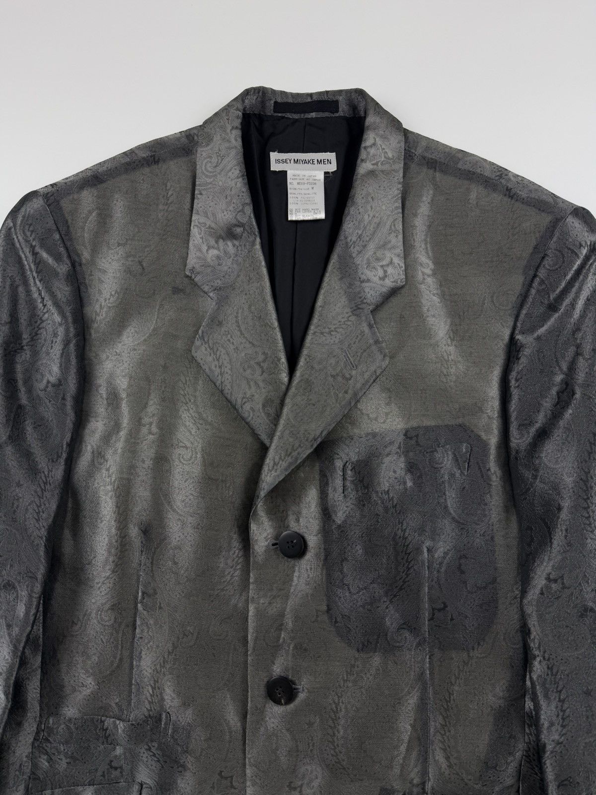 Issey Miyake Issey Miyake Men S/S’96 Paisley Pattern Oversized Jacket Size US M / EU 48-50 / 2 - 5 Thumbnail
