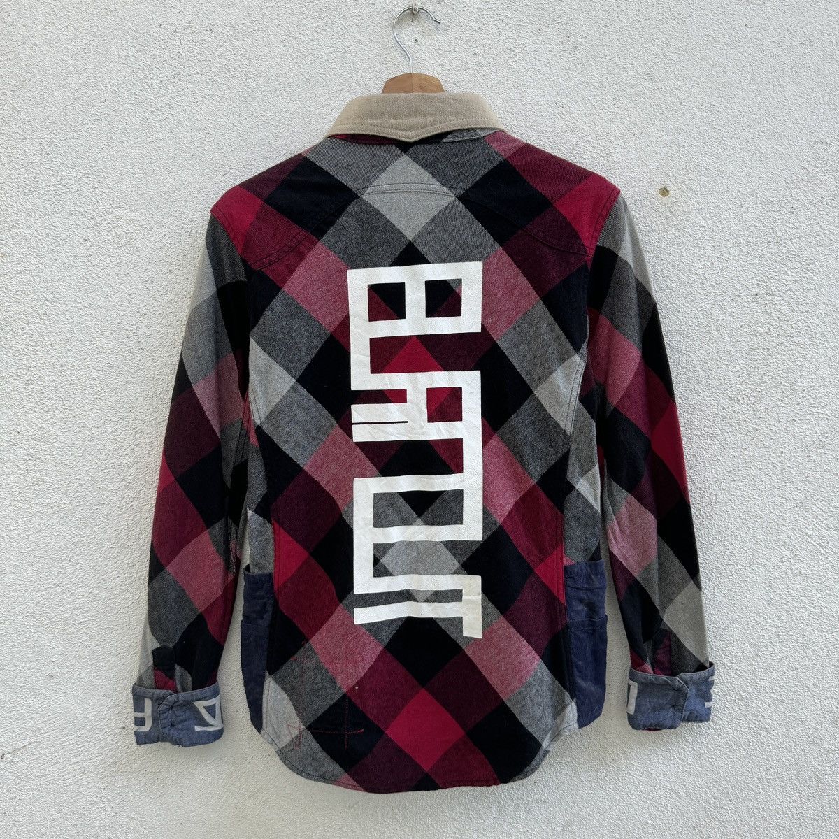 Japanese Brand BURNOUT Cross Arrow Flannel Shirt UVERworld Takuya Size US S / EU 44-46 / 1 - 1 Thumbnail