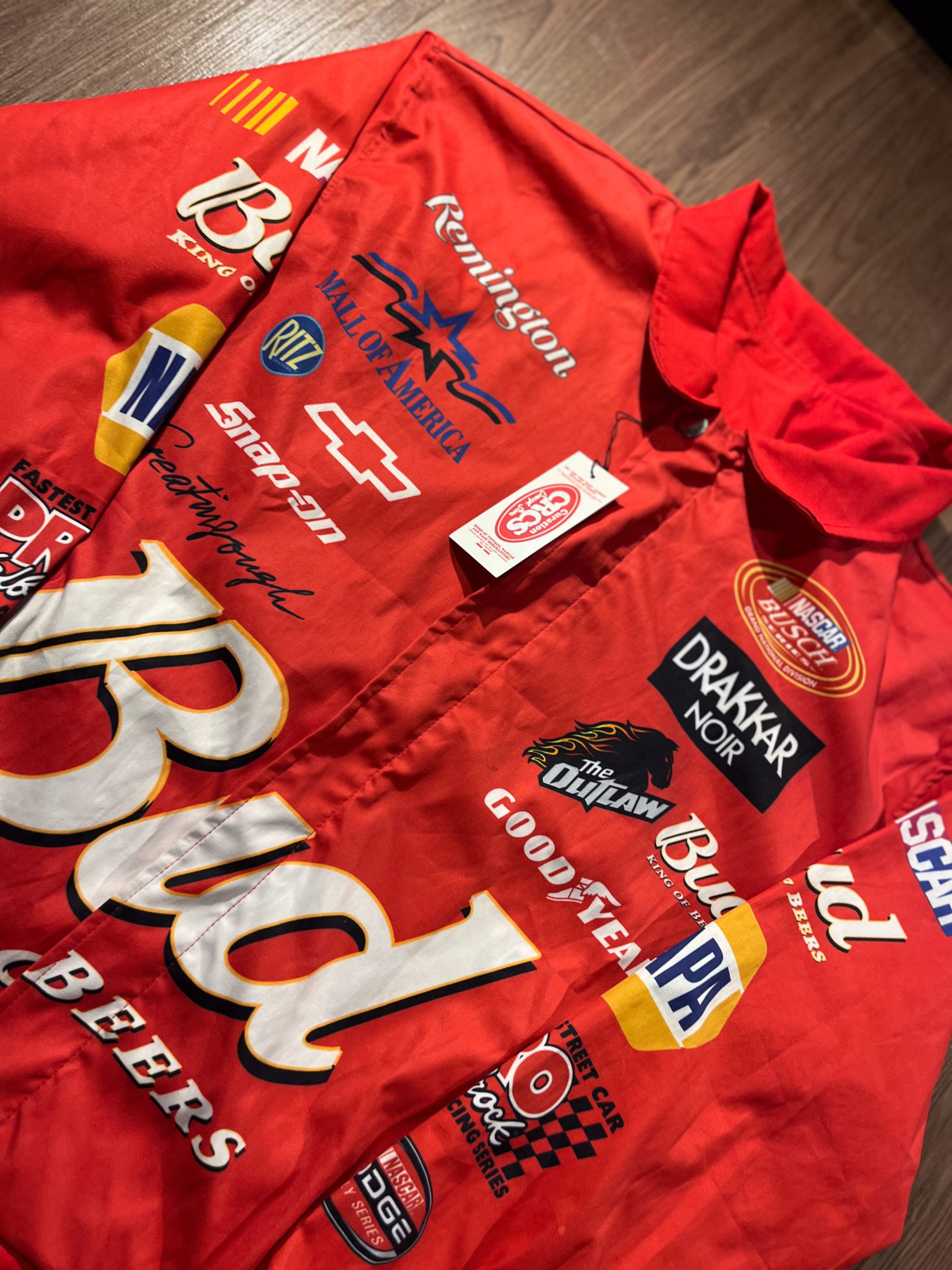 Other NASCAR Budweiser Windbreaker Print Jacket Size US M / EU 48-50 / 2 - 2 Thumbnail