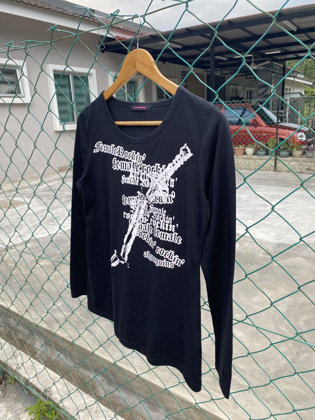 Japanese Brand Vintage Algonquins long sleeve punk tees Size S / US 4 / IT 40 - 4 Thumbnail