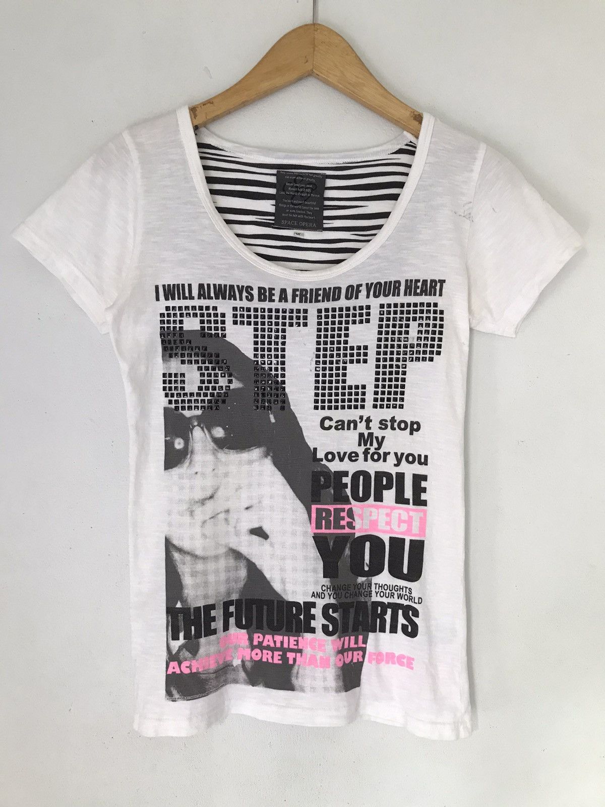 Hysteric Glamour Japanese brand Poem Tee y2k gothic style Size M / US 6-8 / IT 42-44 - 1 Thumbnail