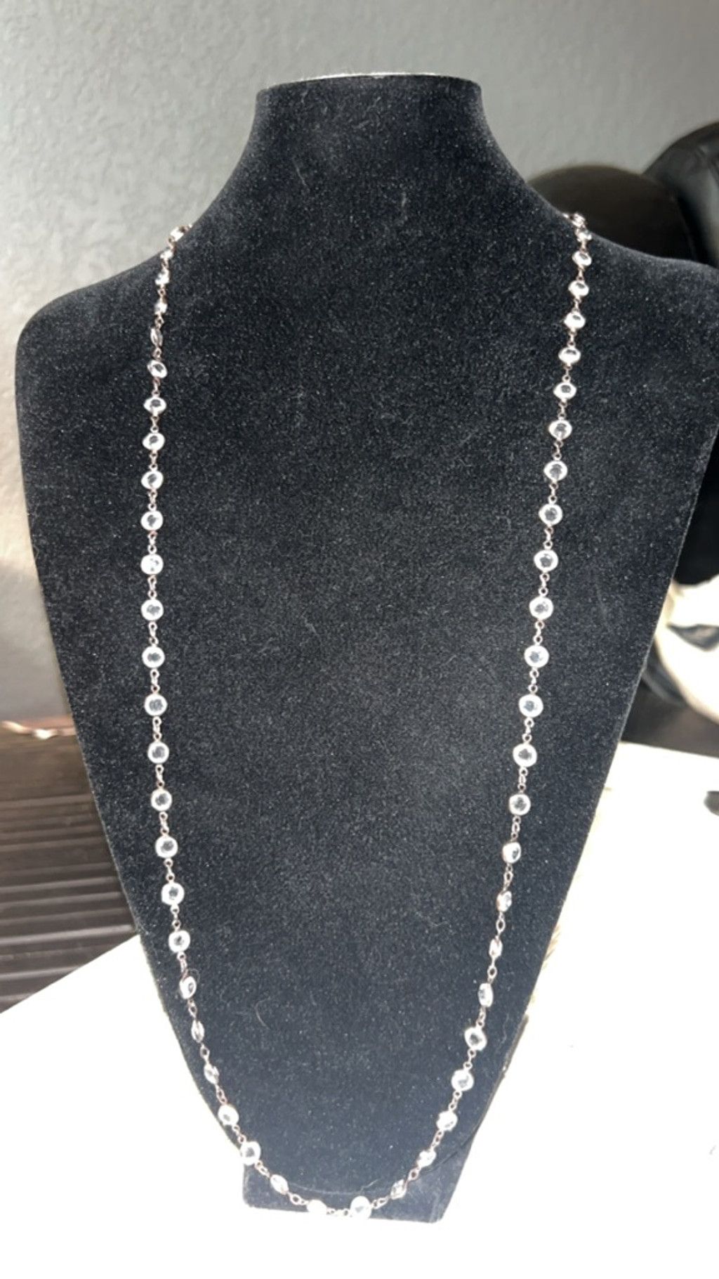 The Unbranded Brand Women's Unbranded Necklace One Size Silver Beaded Chain Size ONE SIZE - 1 Thumbnail